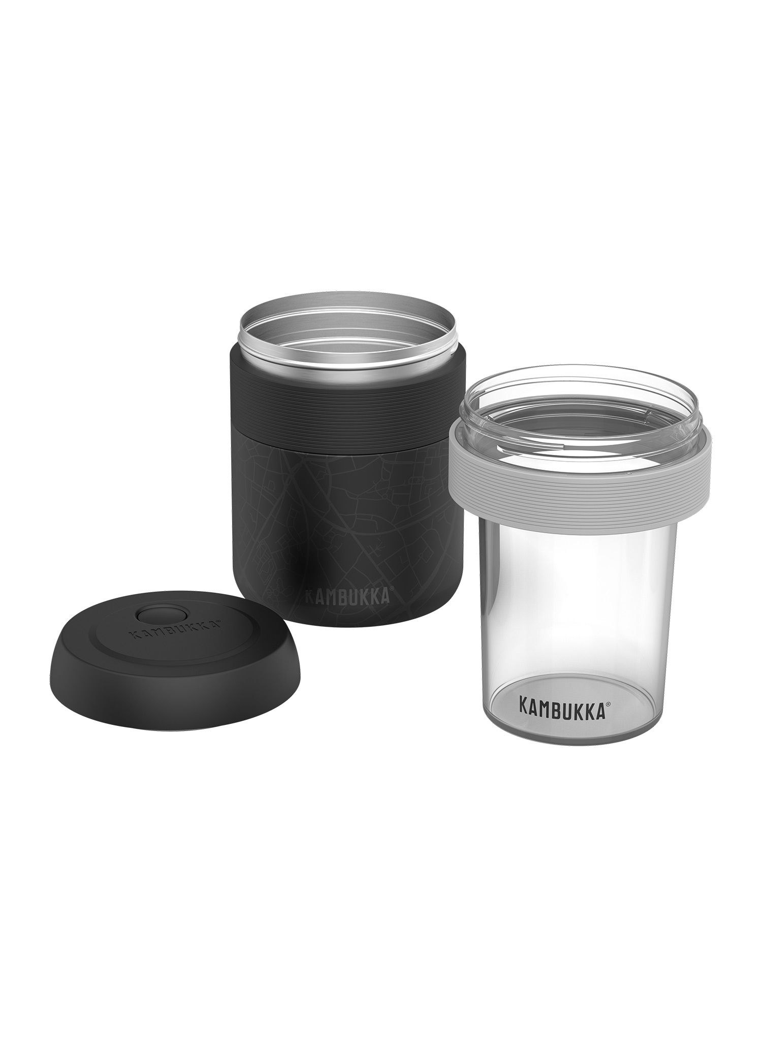 Kambukka Micro Compartment 400 ml Tárolóedény - grey