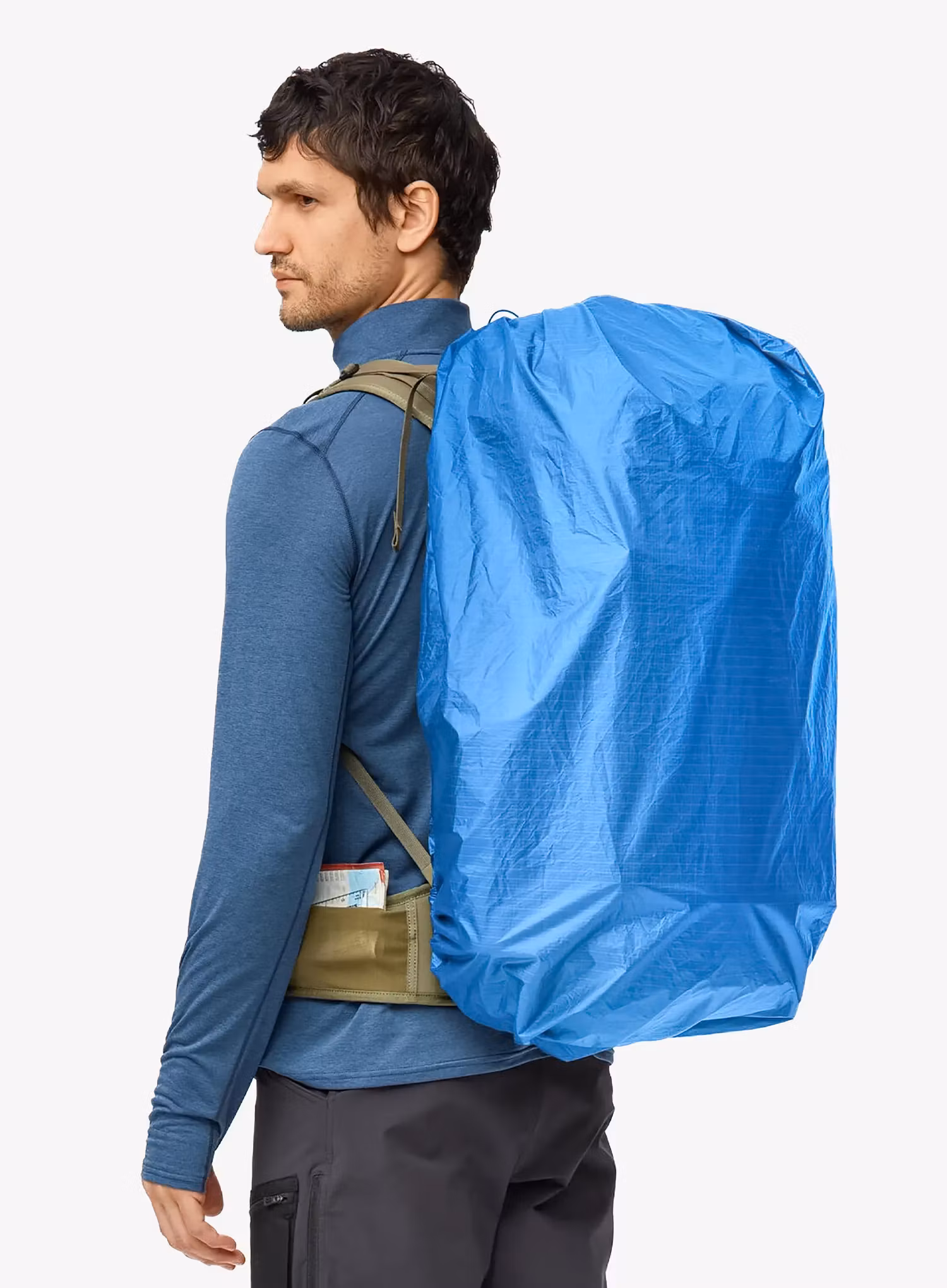 Fjallraven Rain Cover Latt 45-50 Hátizsákhuzat - un blue