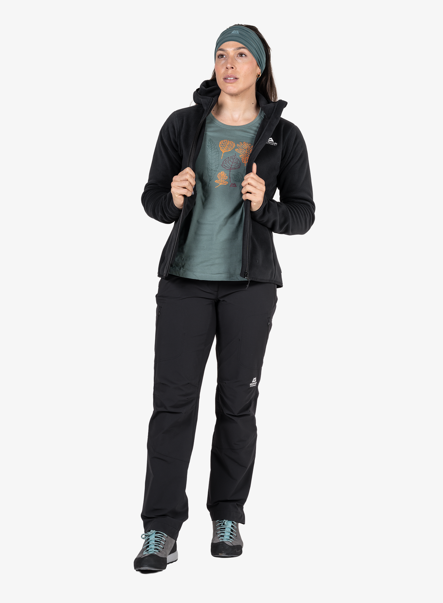 Mountain Equipment Indus Hooded Jacket Női polár - black