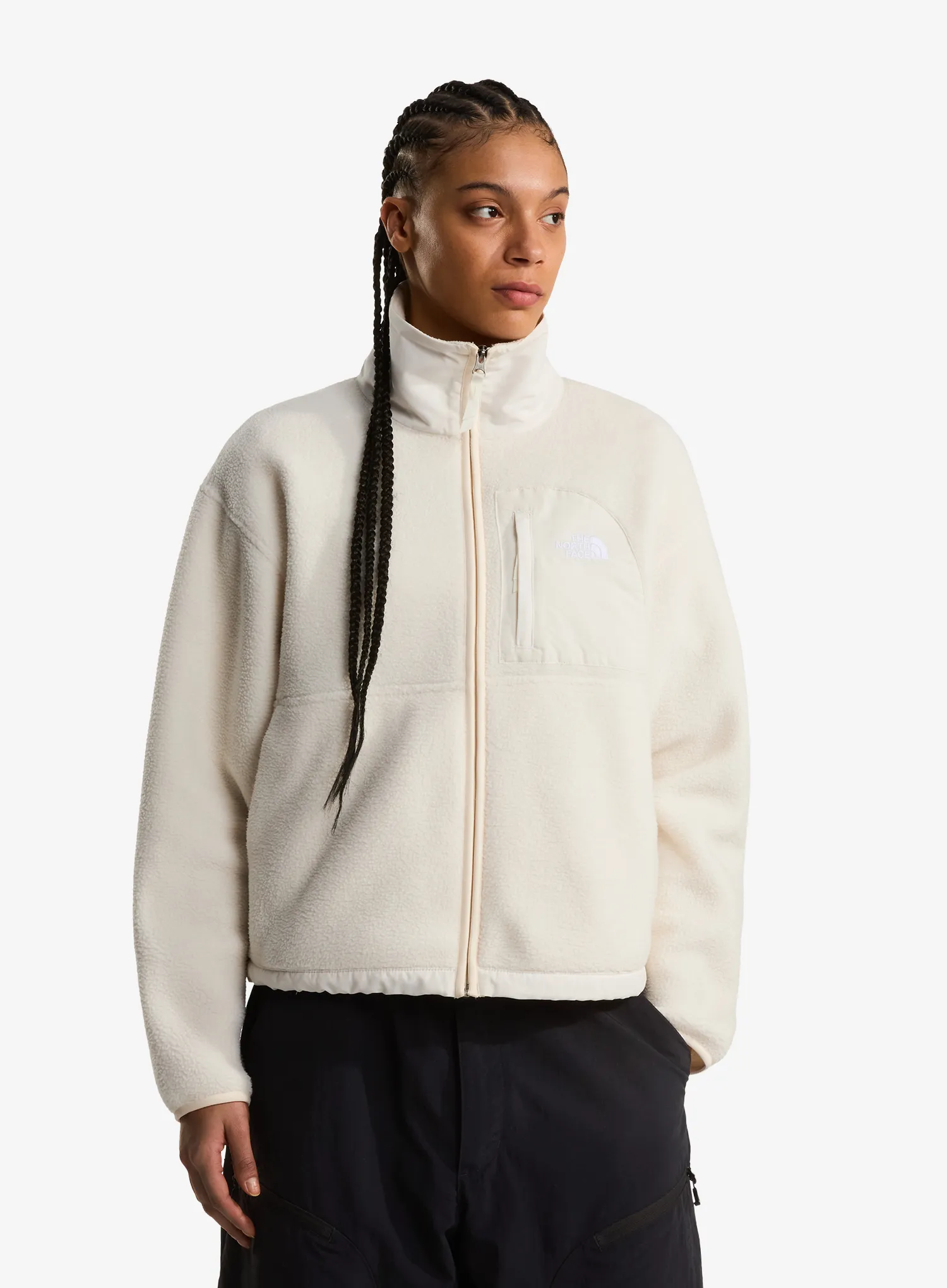 The North Face Yumiori Off Peak Full Zip Jacket Női polár - white dune