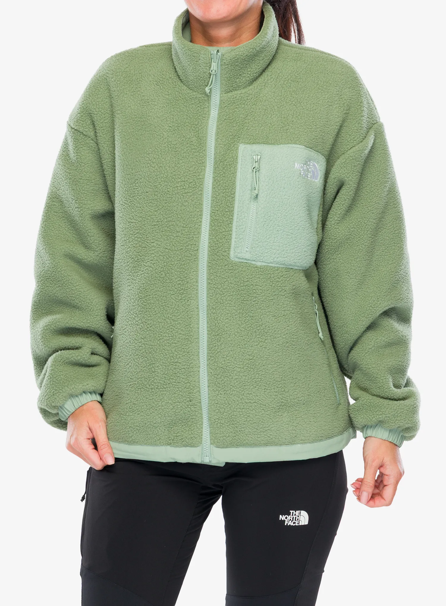 The North Face Yumiori Reversible Jacket Női polár - slate moss/bark mist