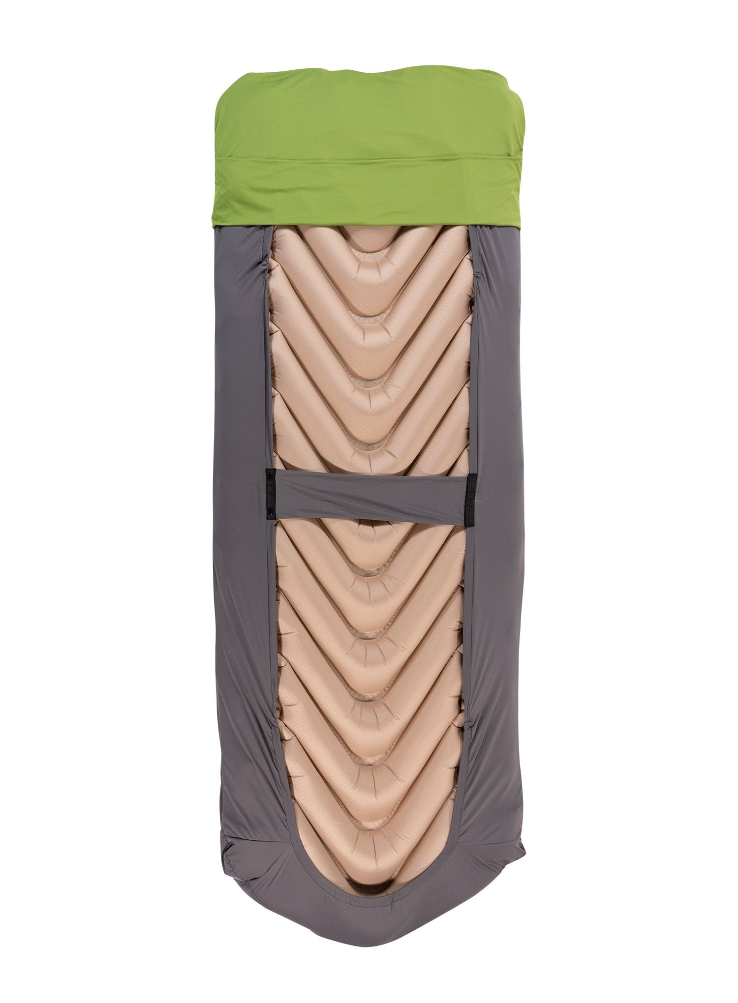 Klymit Luxe V Sheet Pad Cover Lepedő - green/grey