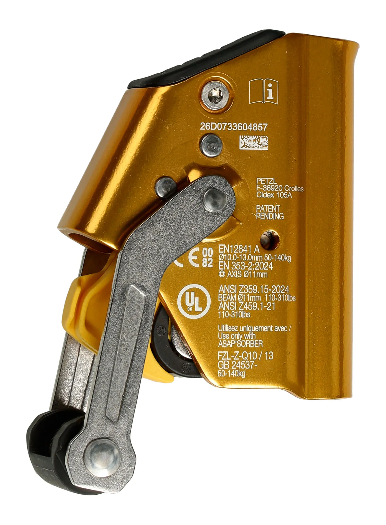 Petzl Asap Lock Automata biztosító eszköz - orange