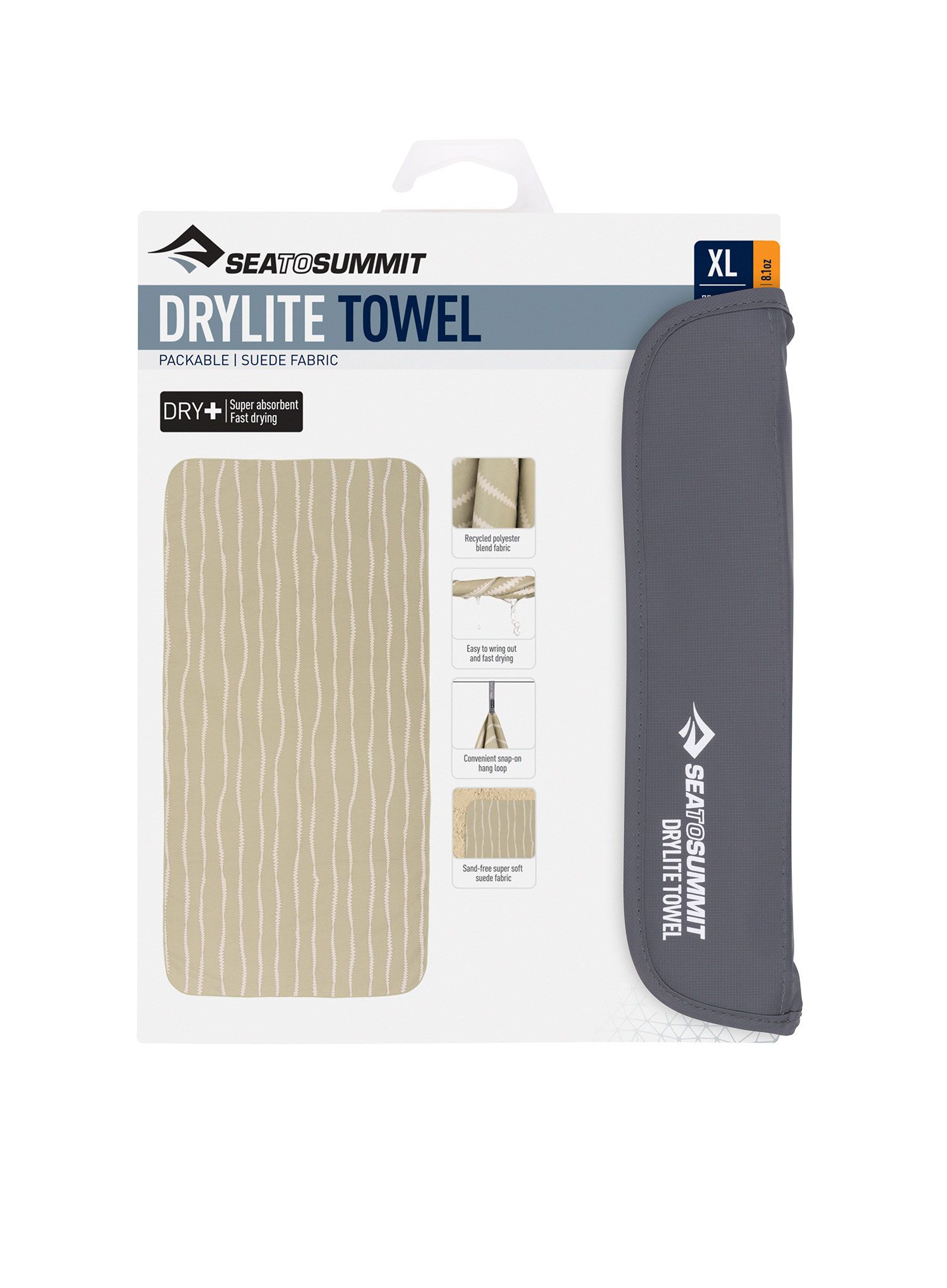 Sea To Summit DryLite Towel XL Gyorsan száradó törölköző - desert wind