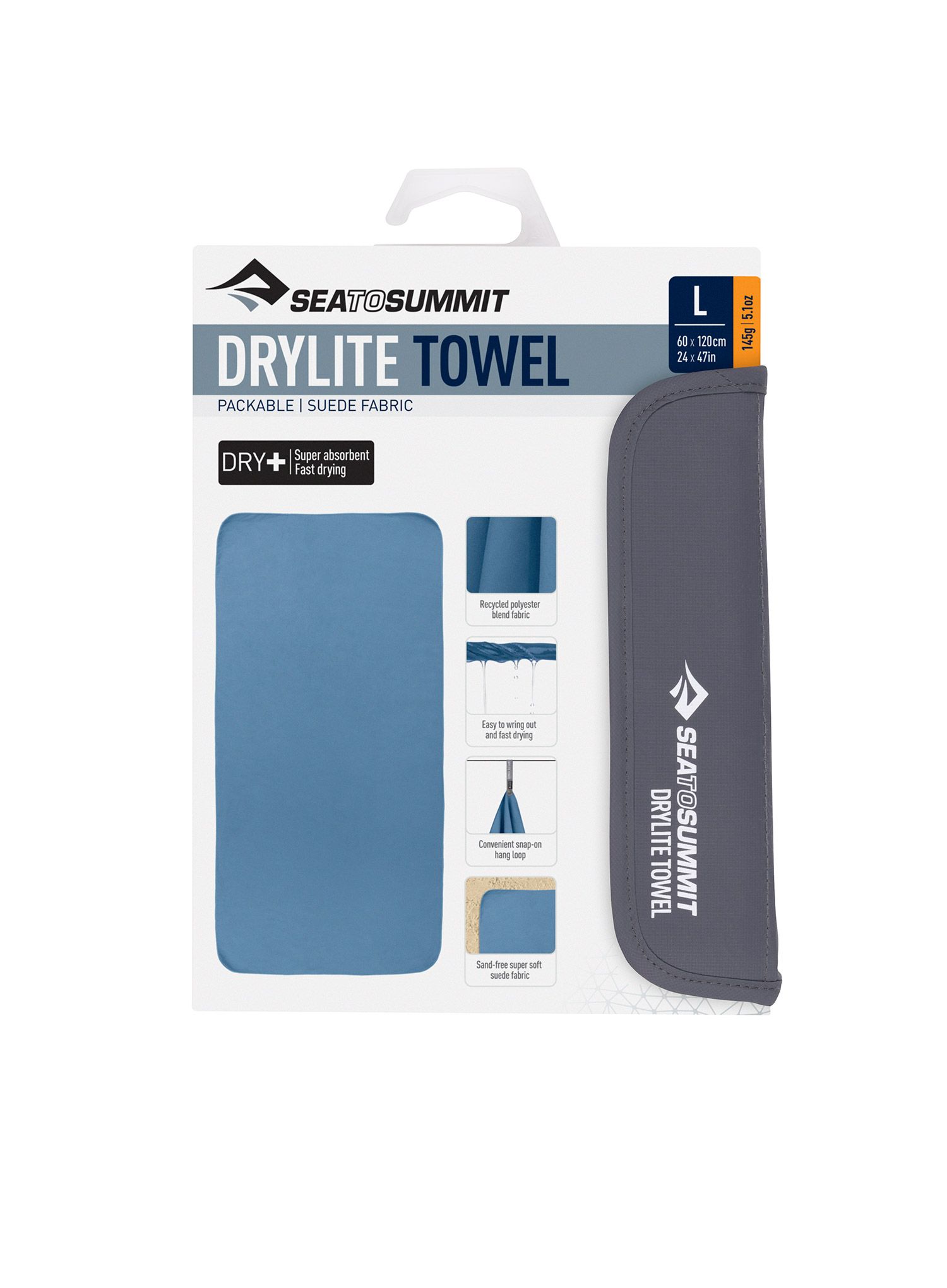Sea To Summit DryLite Towel L Törölköző - moonlight