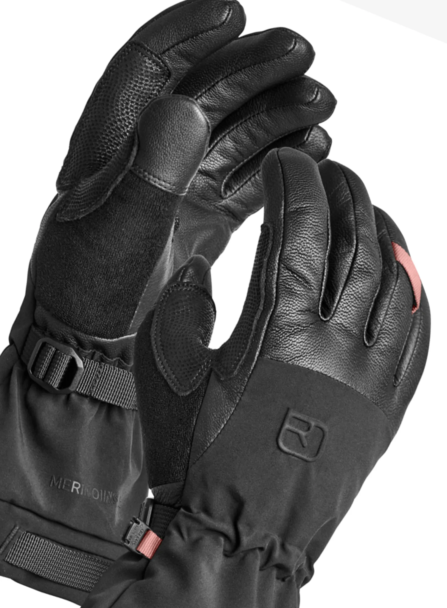 Ortovox Merino Freeride Glove Női síkesztyű - black raven/raven