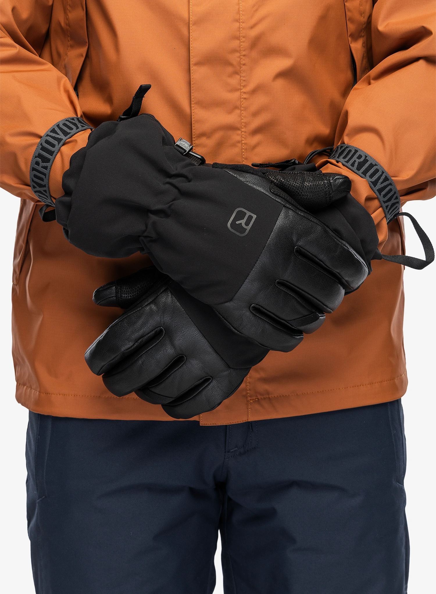 Ortovox Merino Freeride Glove Síkesztyű - black raven/black