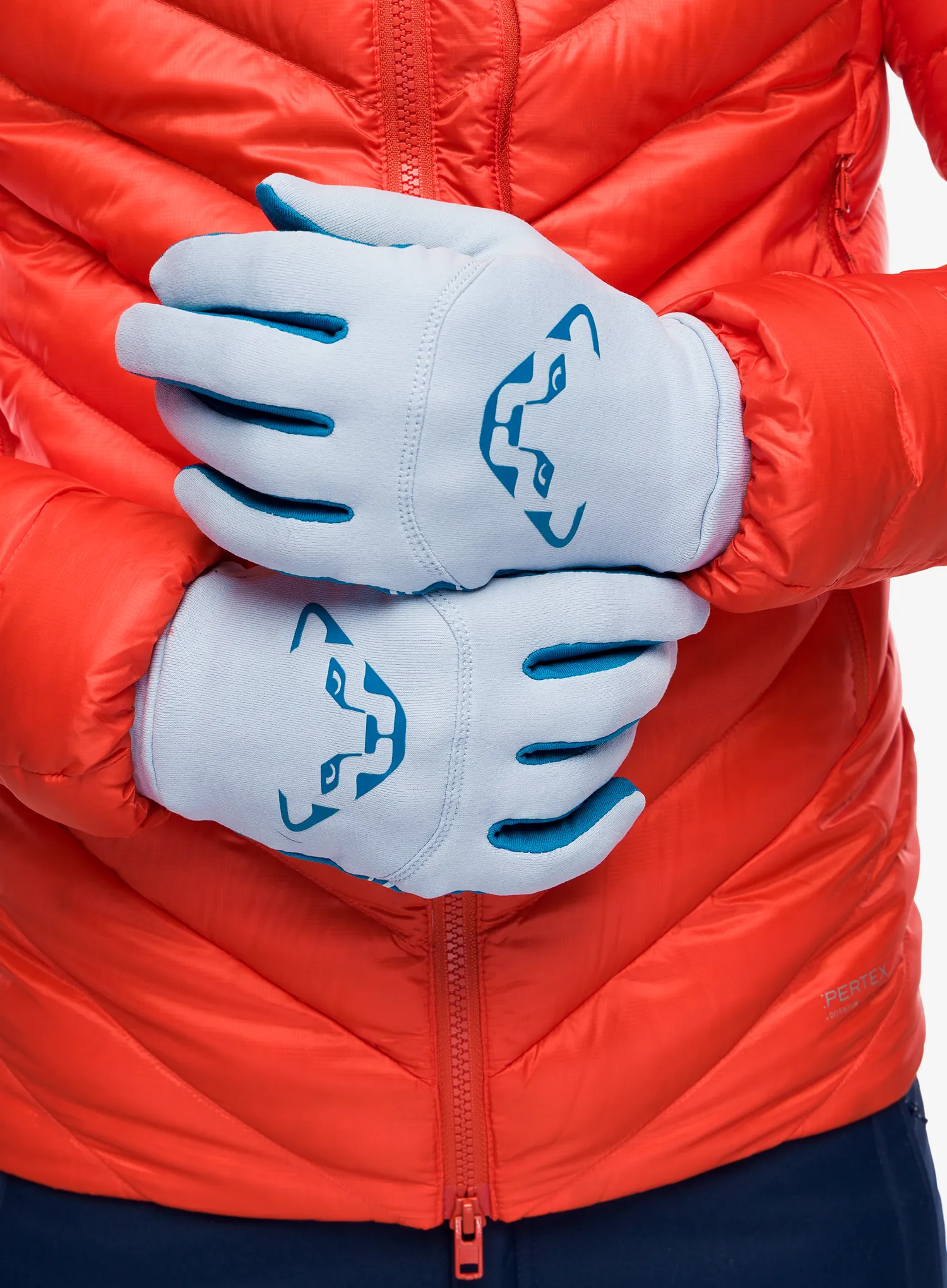 Dynafit Upcycled Thermal Gloves Kesztyű Túrasíeléshez - blue fog