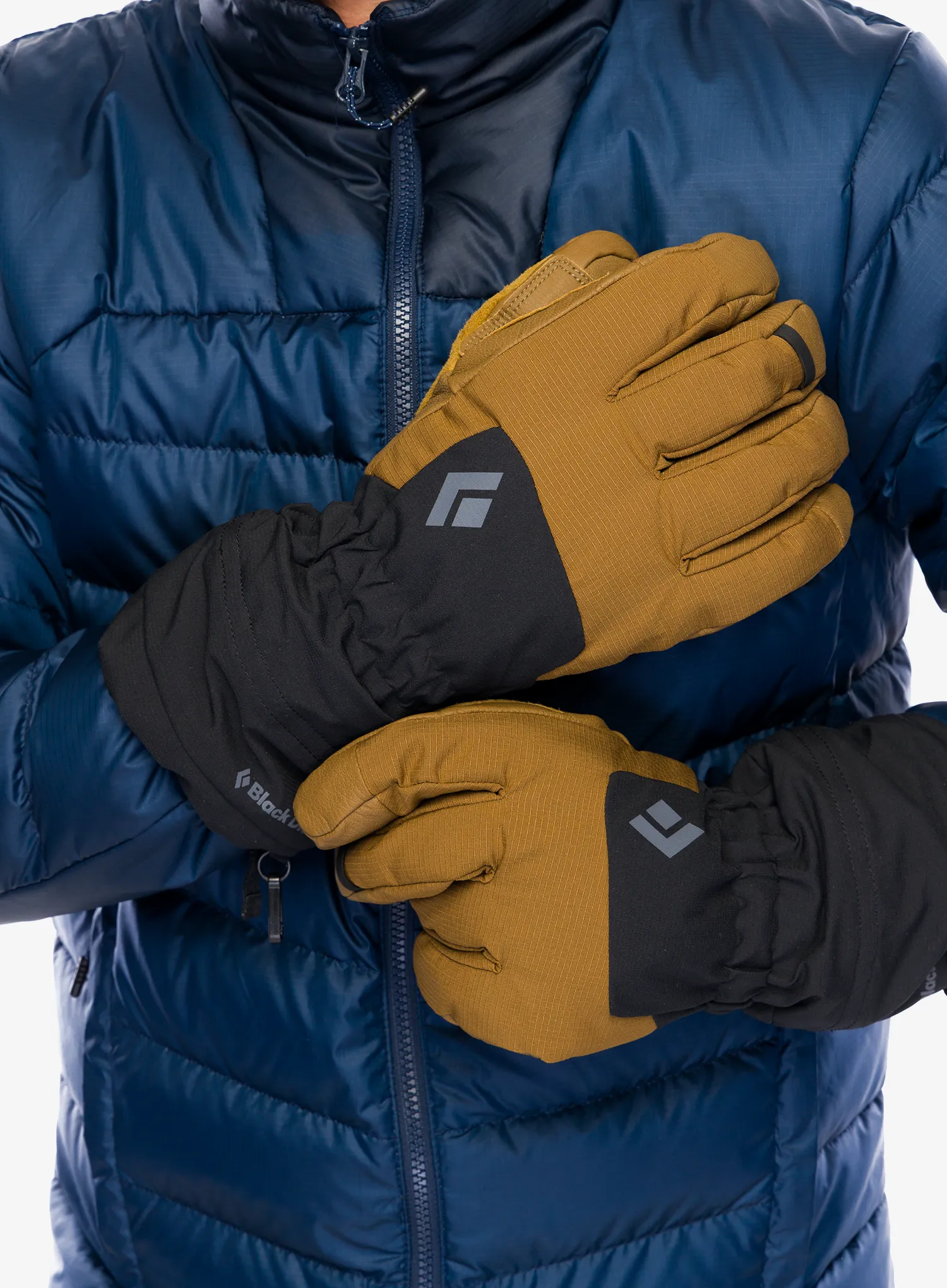Black Diamond Soloist Gloves Kesztyű hegyi túrázáshoz - dark curry