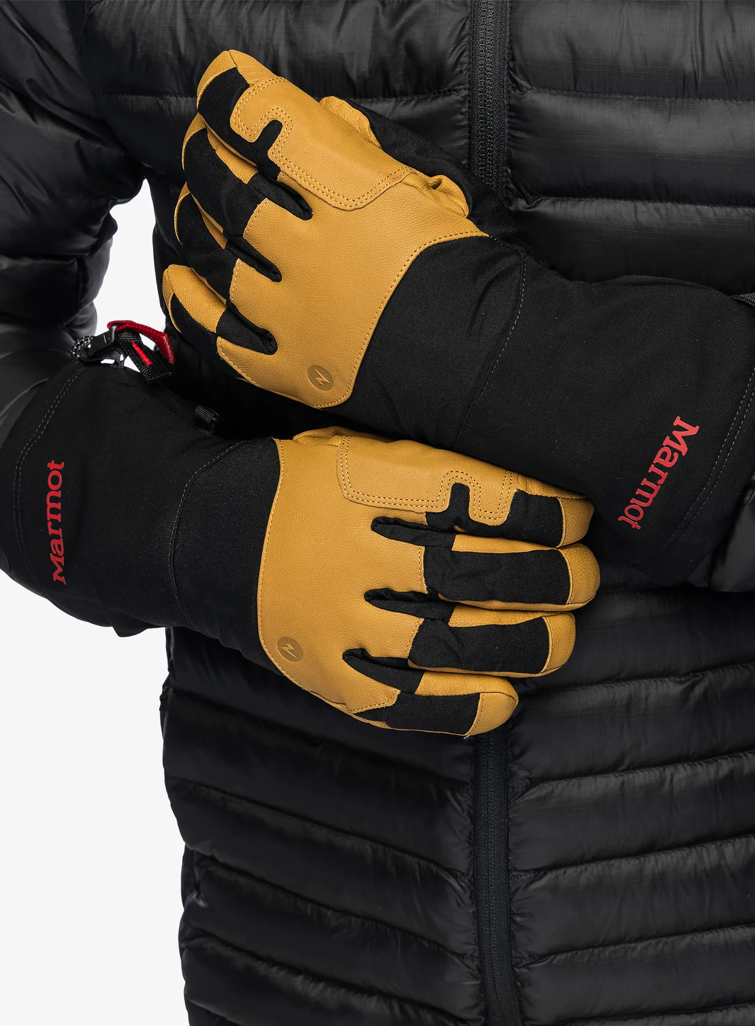 Marmot Exum Guide Glove Kesztyű hegyi túrázáshoz - black/tan