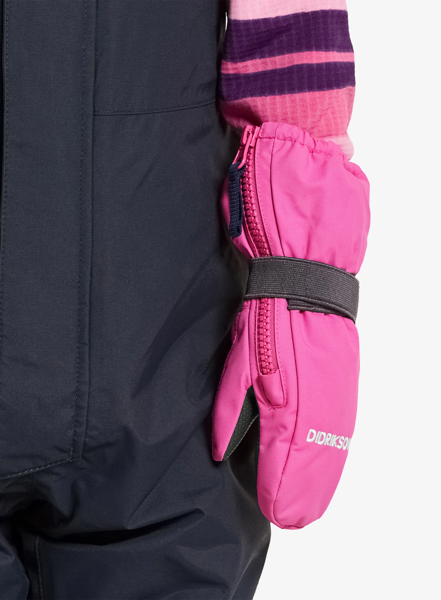 Didriksons Biggles Zip Mitten 8 Gyerek kesztyűk - sweet pink