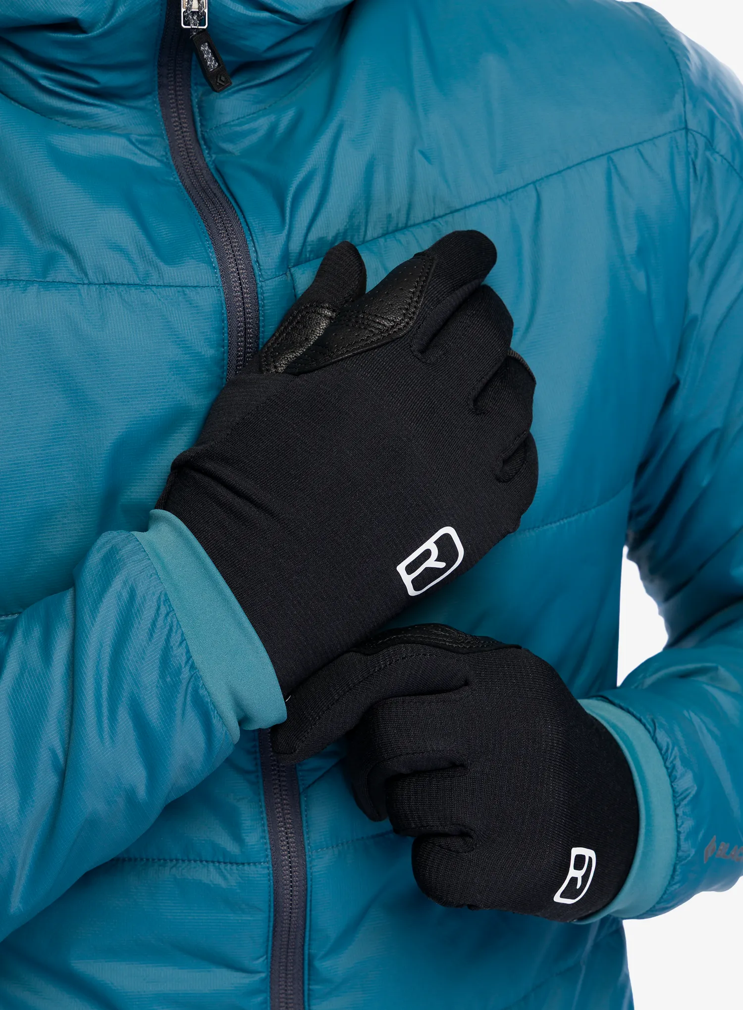 Ortovox Fleece Light Glove Kesztyű - black raven