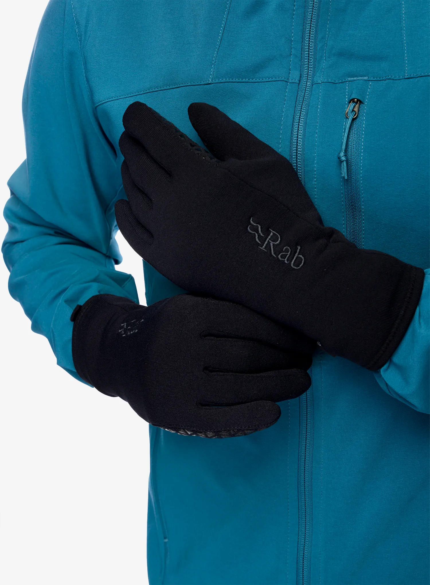 Rab Power Stretch Contact Grip Glove Kesztyű - black