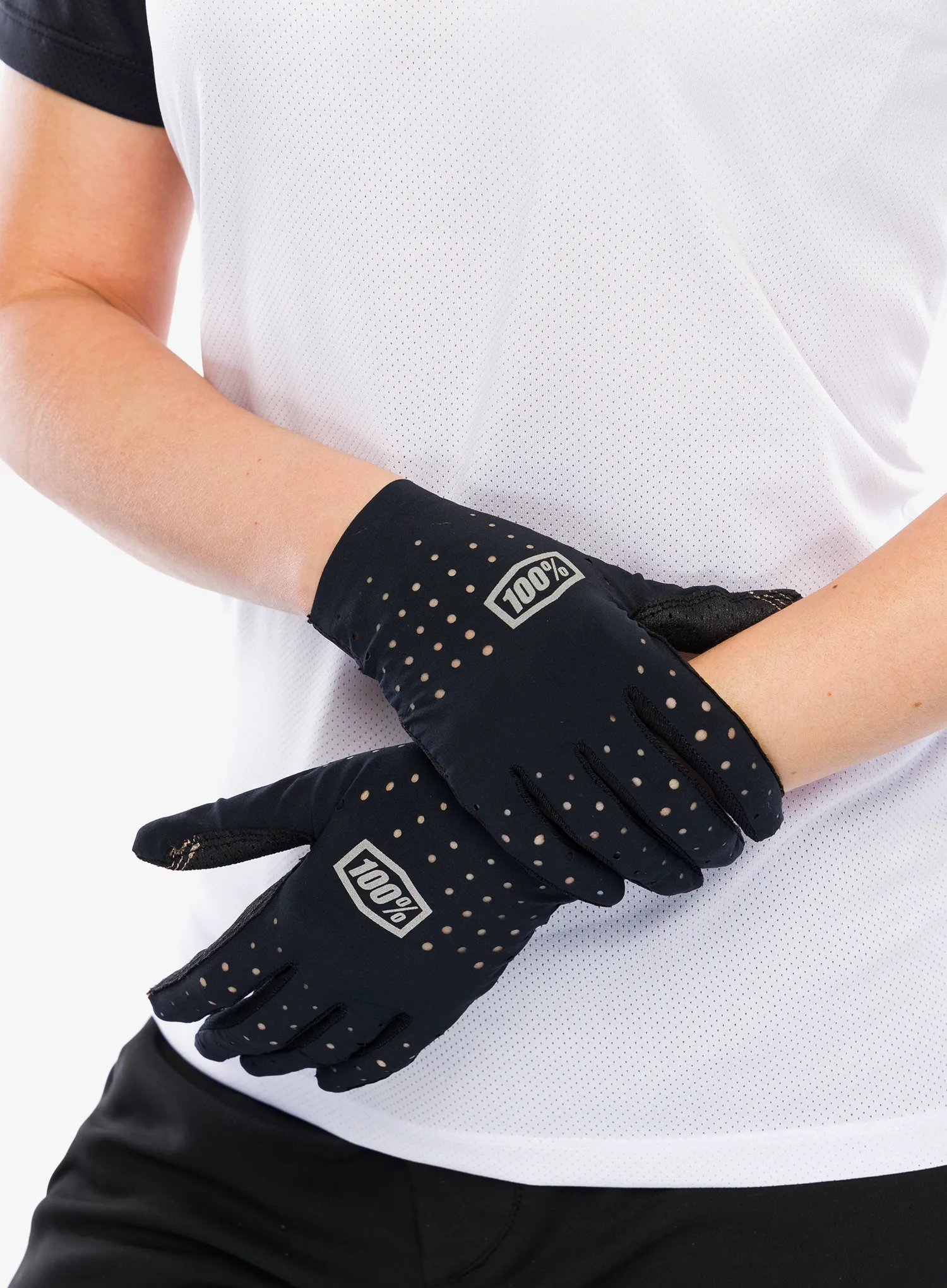 100% Sling Bike Női kerékpáros kesztyű - black