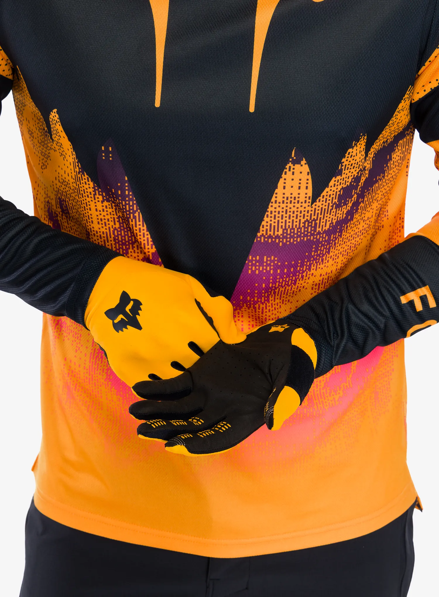 Fox Flexair Glove Kerékpáros kesztyű - tangerine
