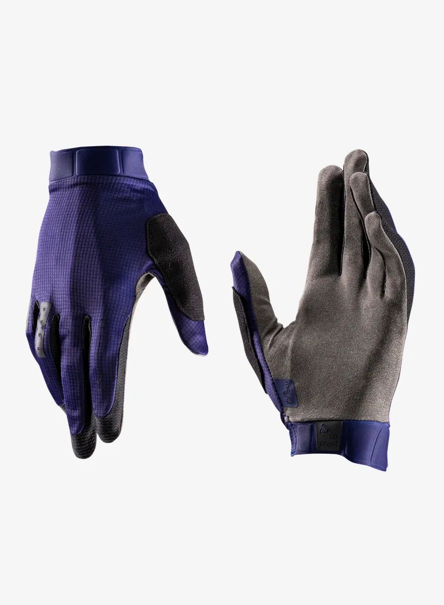 Leatt Glove MTB 1.0 GripR Kerékpáros kesztyű - galaxy blue