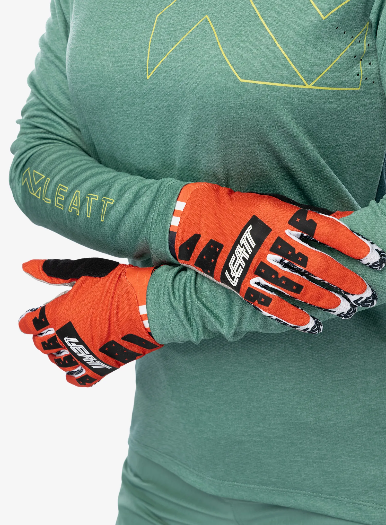 Leatt Glove MTB 2.0 X-Flow Kerékpáros kesztyű - glow