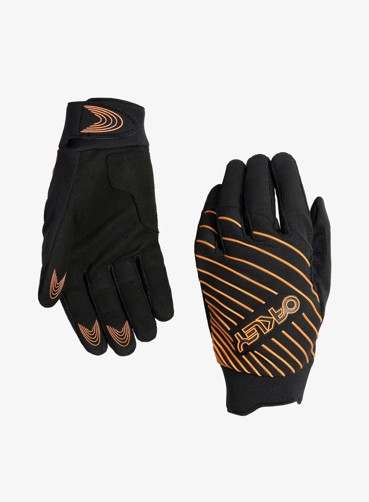 Oakley Drop In MTB Glove 2.0 Kerékpáros kesztyű - blackout/soft orange