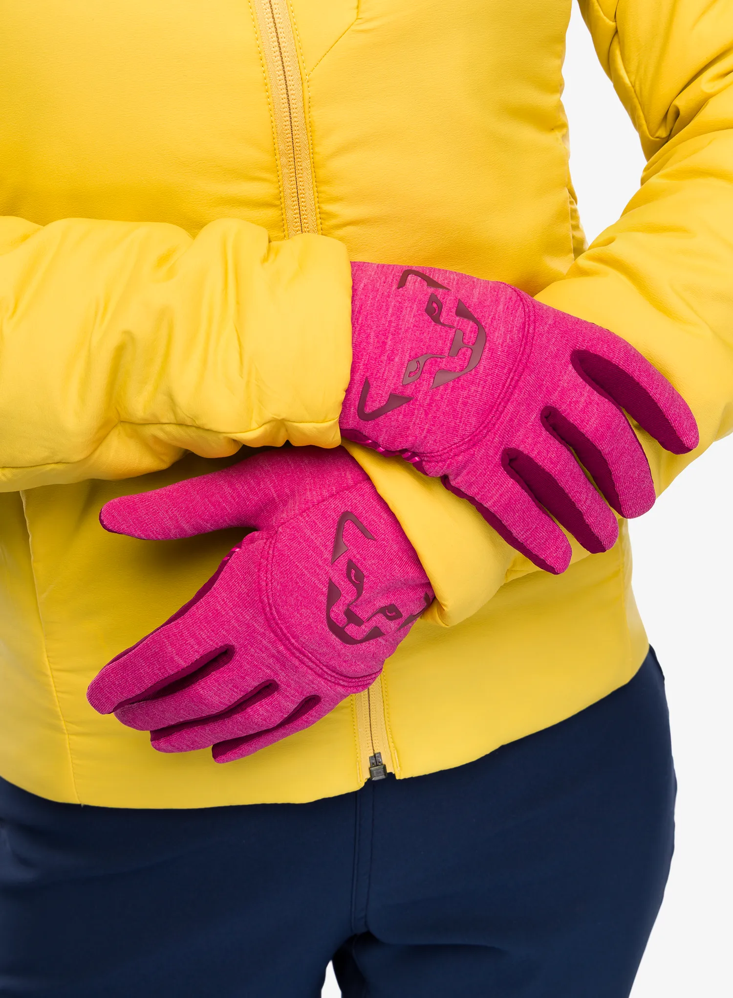 Dynafit Upcycled Thermal Gloves Túrasíkesztyű - flamingo