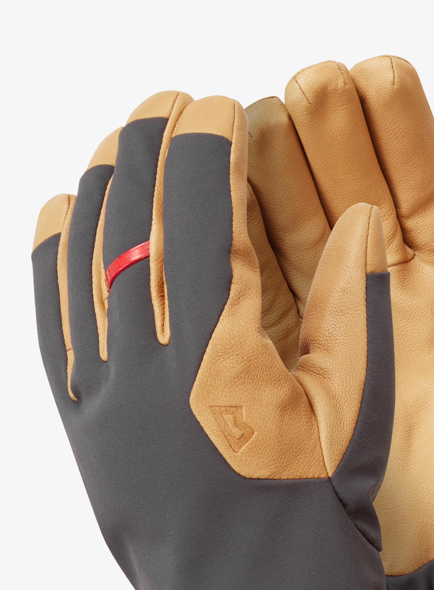 Mountain Equipment Direkt Glove Softshell-Kesztyű - obsidian/tan
