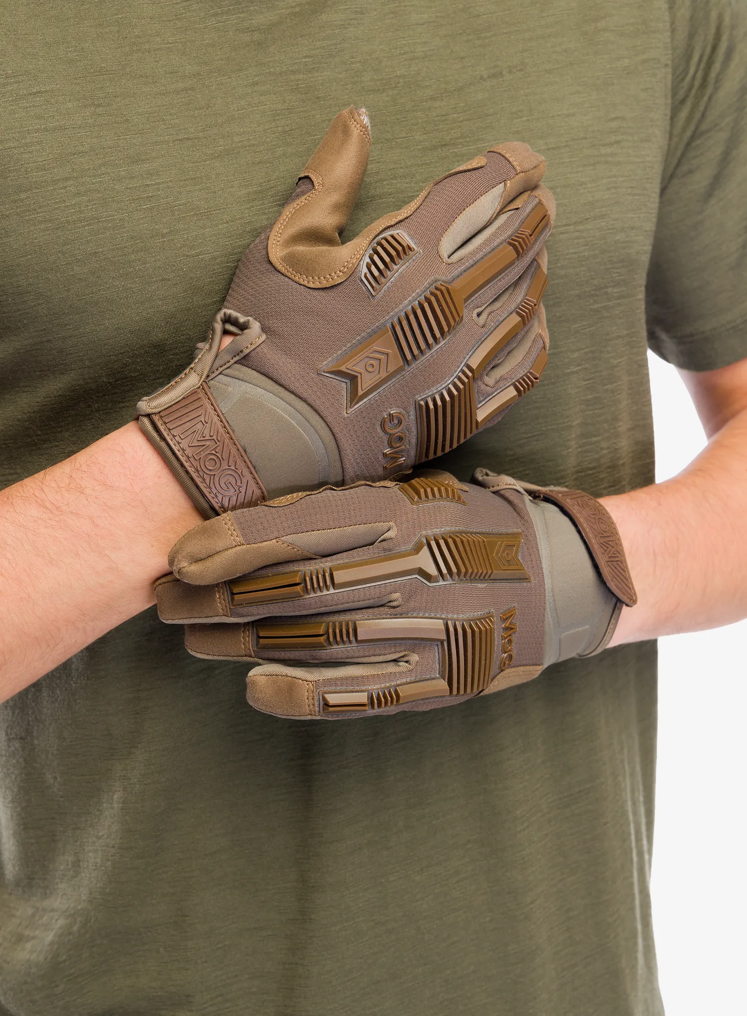 MoG Target High Abrasion ErgoShield Taktikai Kesztyű - coyote brown