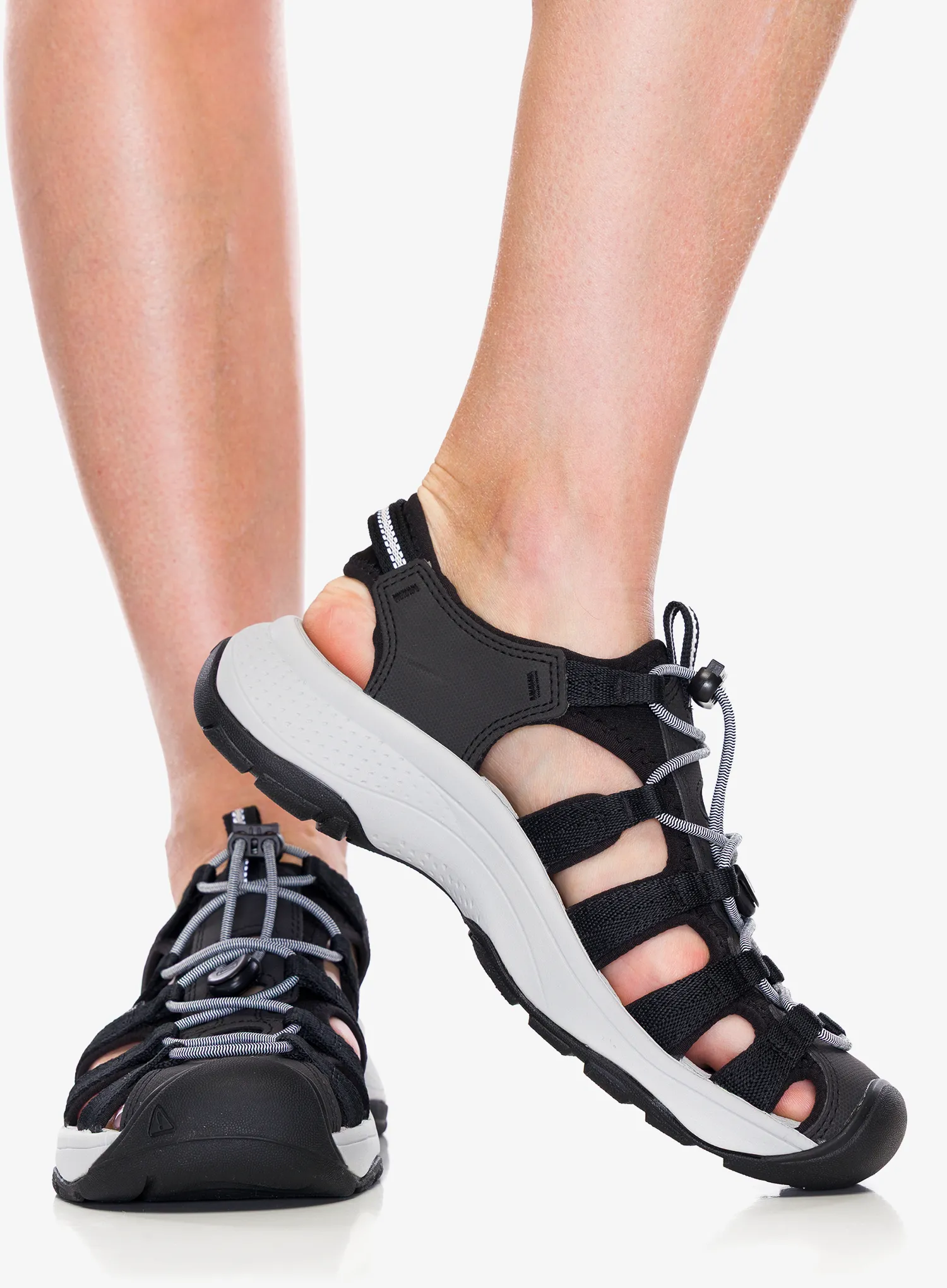 Keen Astoria West Sandal Női Túraszandál - black/grey