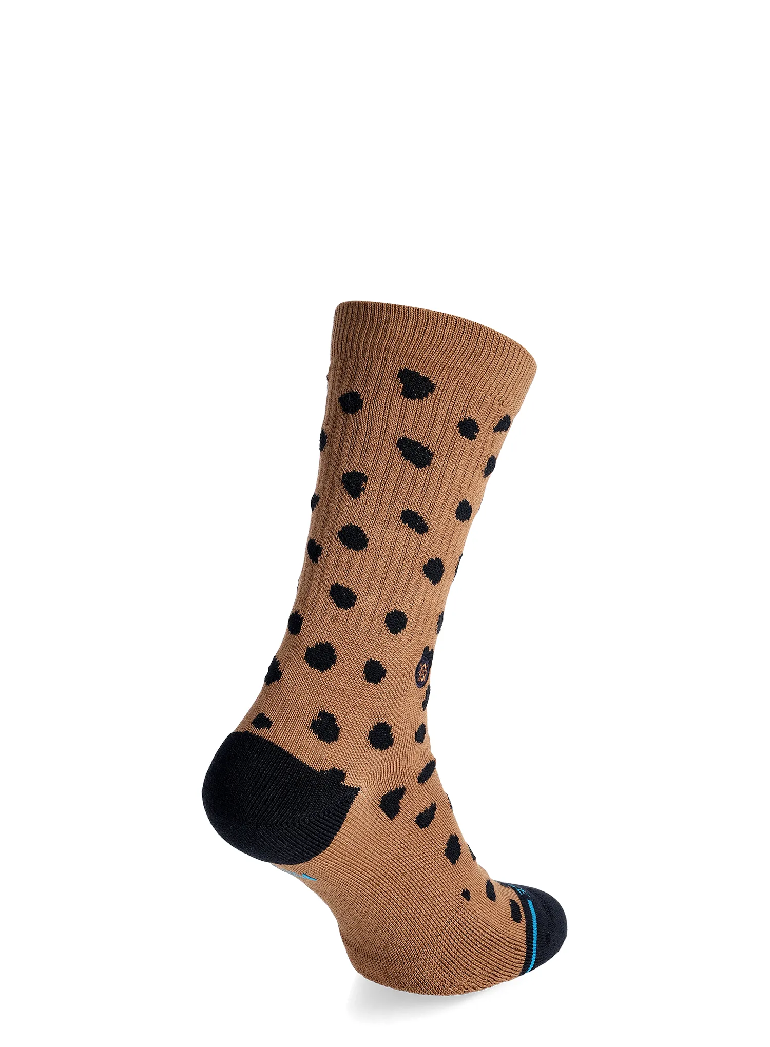 Stance Leopard Crew Női zokni - brown