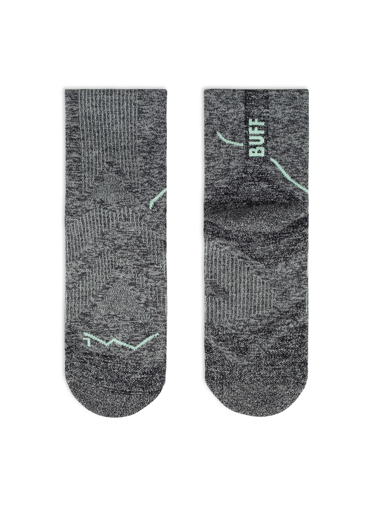 Buff Dryflx Quarter Sock DQ Futózokni - light grey