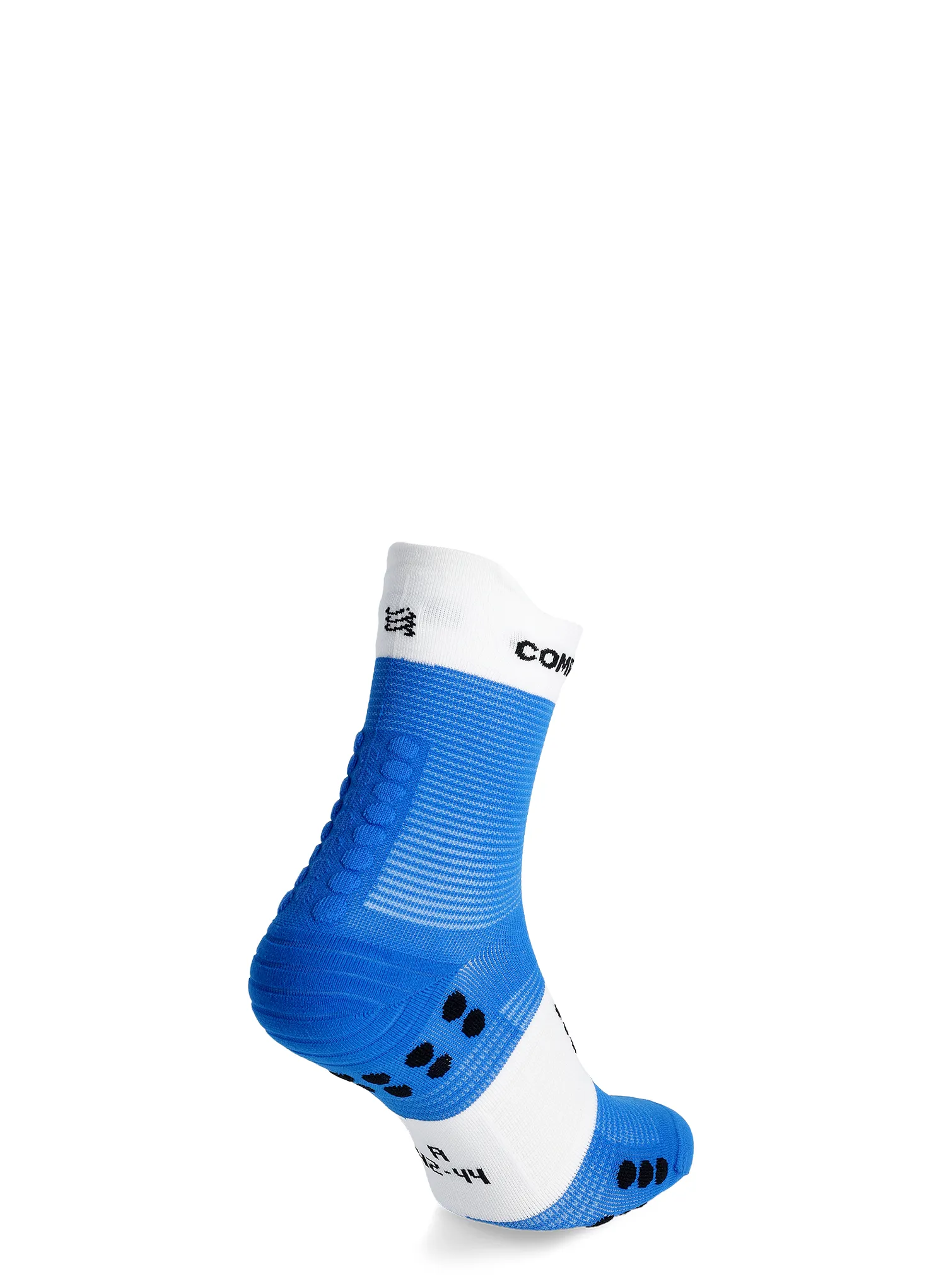 Compressport Pro Racing Socks v4.0 Run High Futózokni - princess blue/white