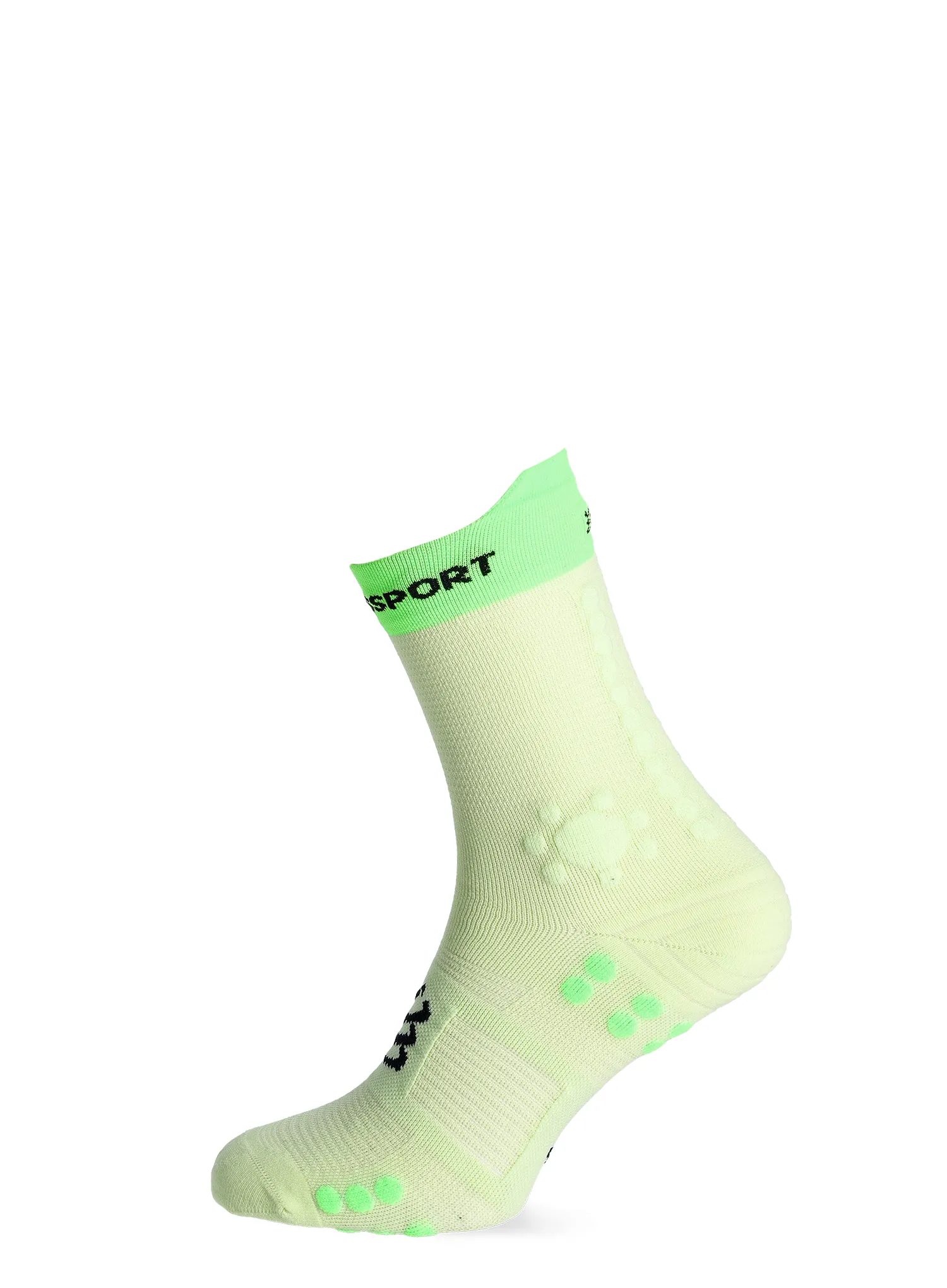 Compressport Pro Racing Socks v4.0 Trail Futózokni - lime/neon green