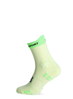 Compressport Pro Racing Socks v4.0 Trail Futózokni - lime/neon green