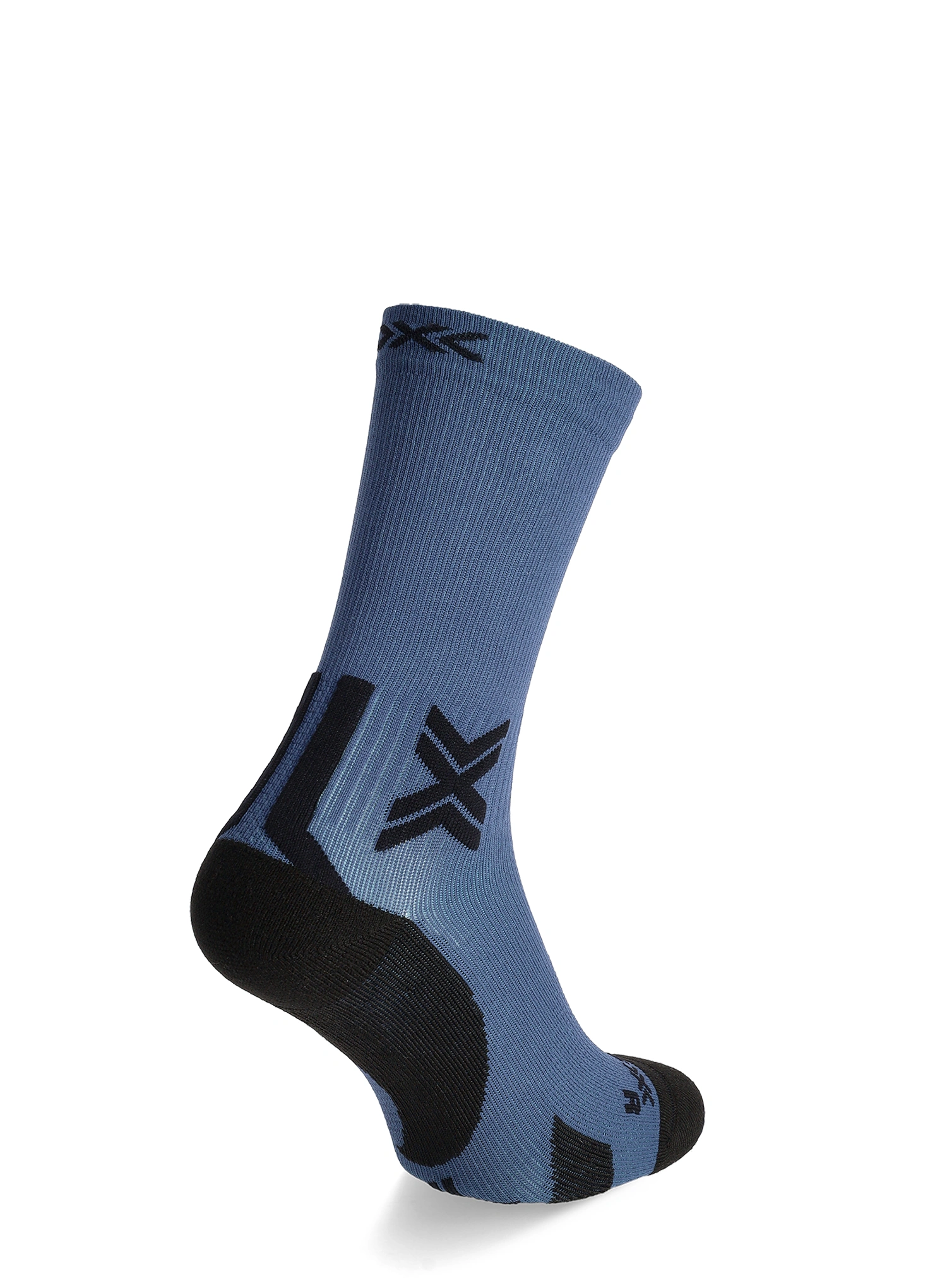 X-Socks Run Discover Crew Futózokni - marine/x black