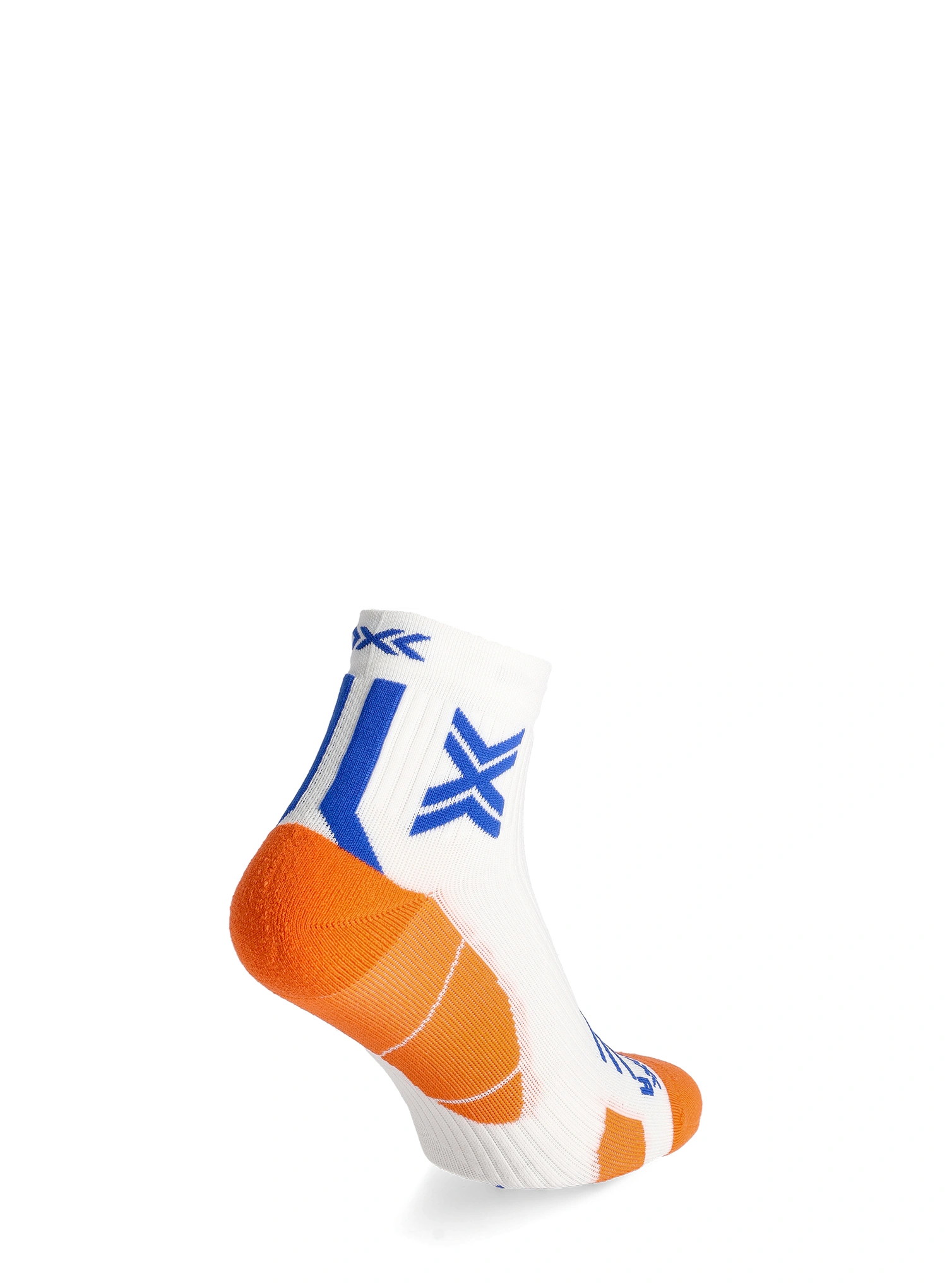 X-Socks Run Expert Ankle Futózokni - white/orange/twyce blue