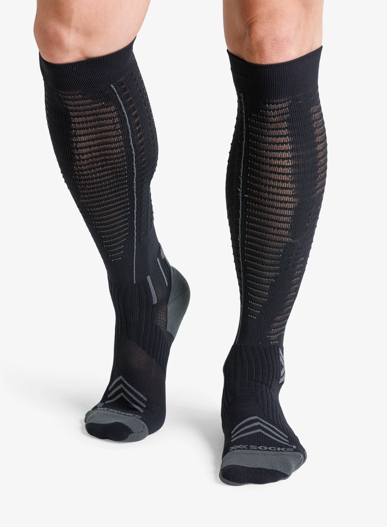 X-Socks Run Expert Effektor Otc Futózokni - black/charcoal