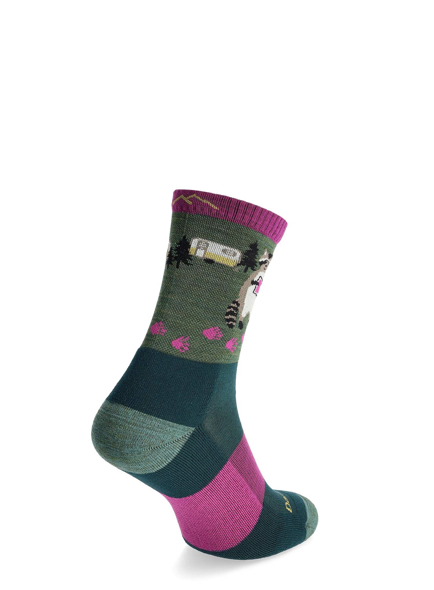 Darn Tough Critter Club Micro Crew Lightweight with Cushion Női zokni - moss