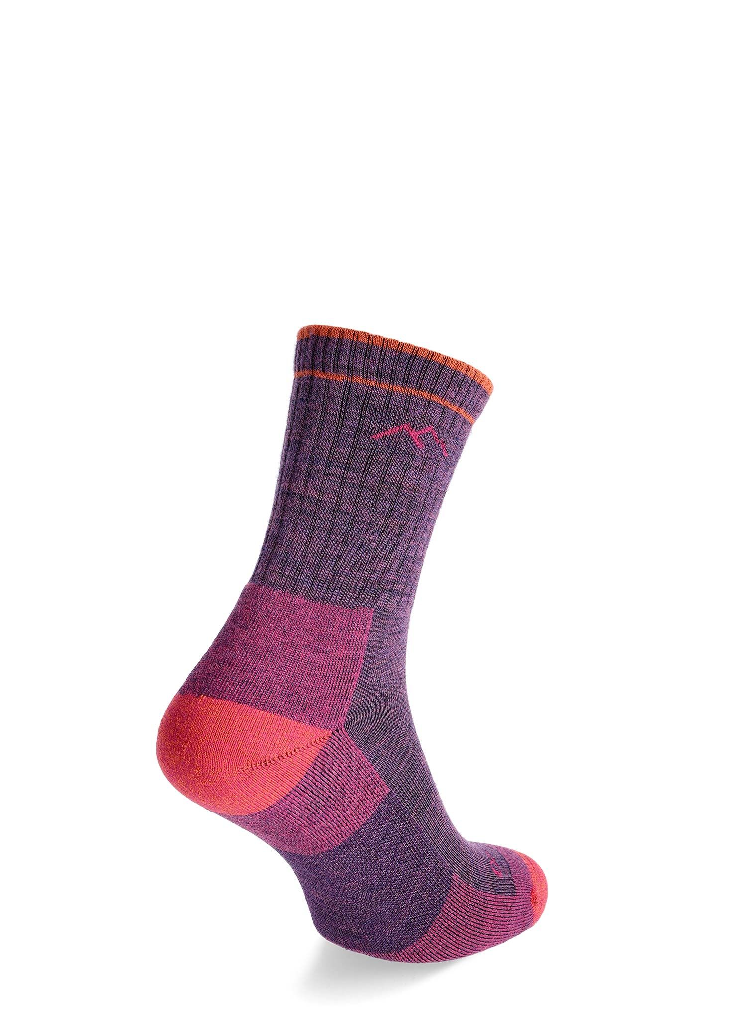 Darn Tough Hiker Micro Crew Midweight with Cushion Női zokni - plum heather