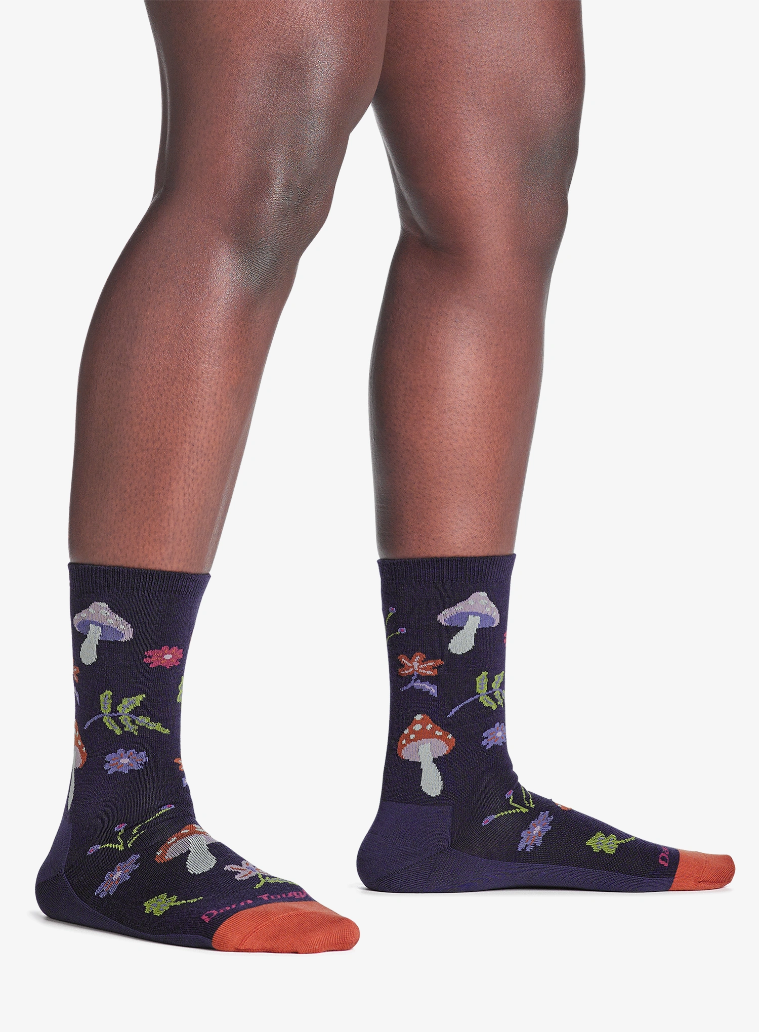 Darn Tough Shroom Bloom Crew Lightweight Női zokni - blackberry