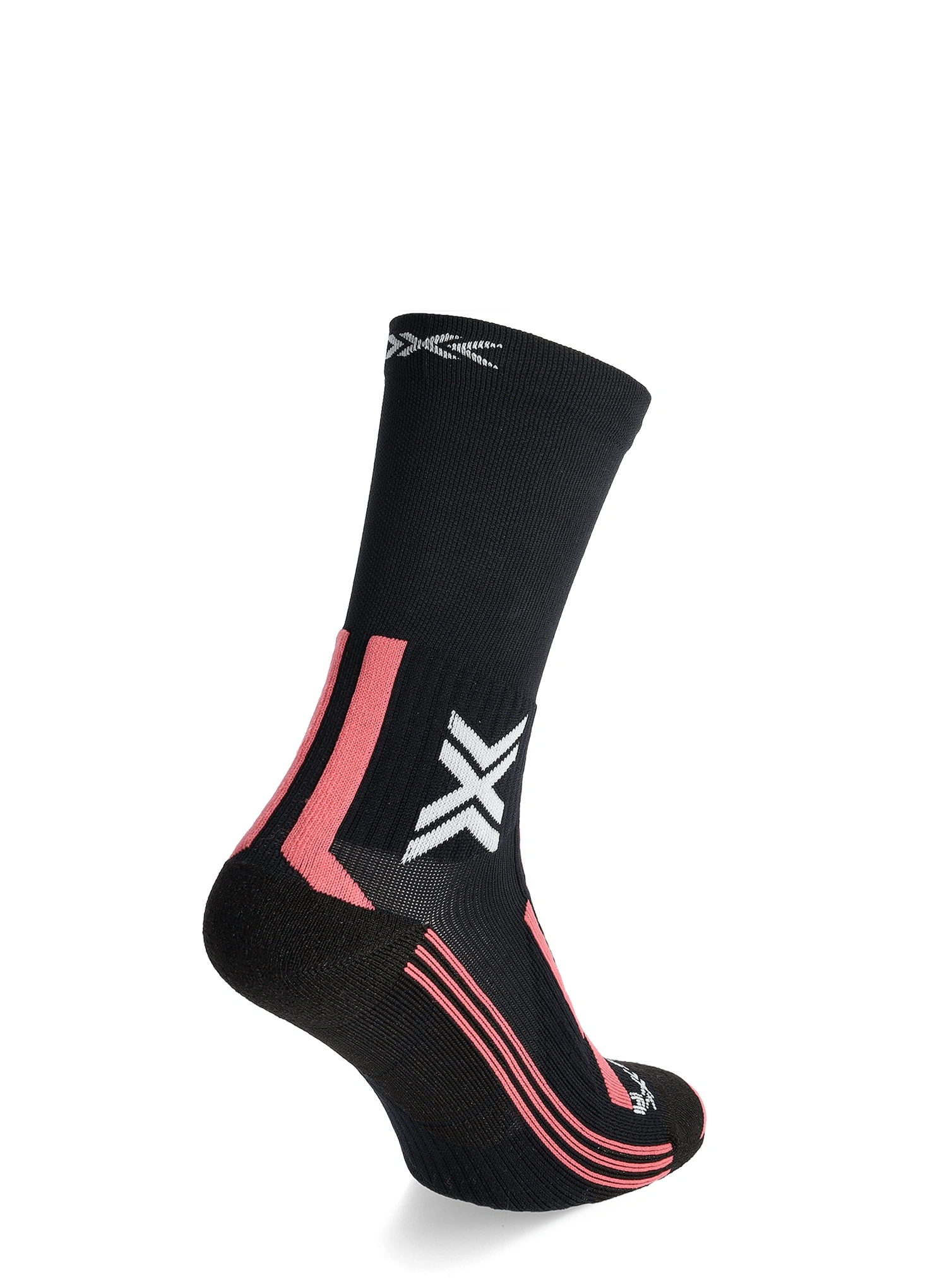 X-Socks Trailrun Perform Crew Futózokni nőknek - x black/dusty rose
