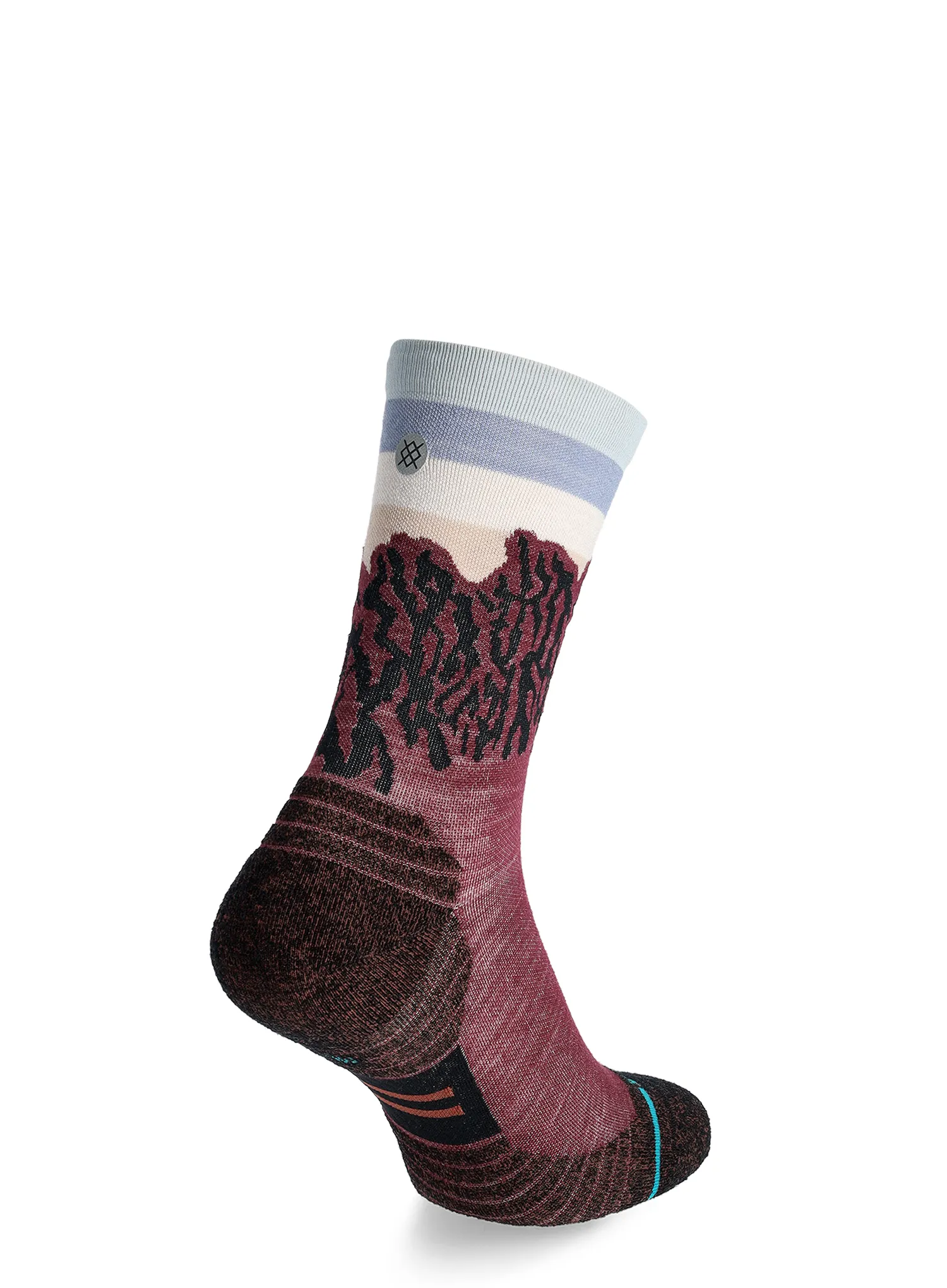Stance The Ridge Light Wool Crew Női zokni - wine