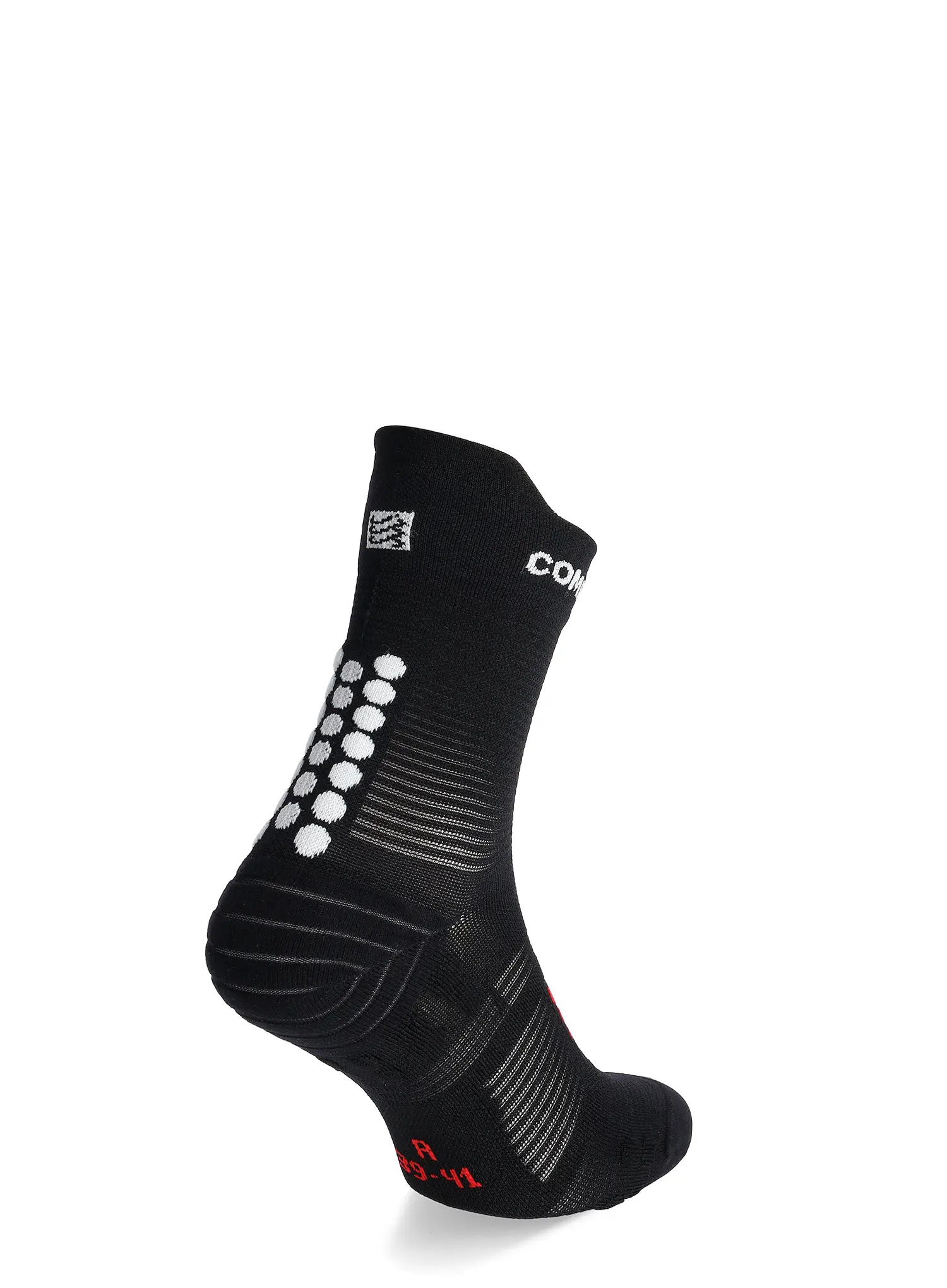 Compressport Pro Racing Socks v4.0 Run High Futózokni - black/white