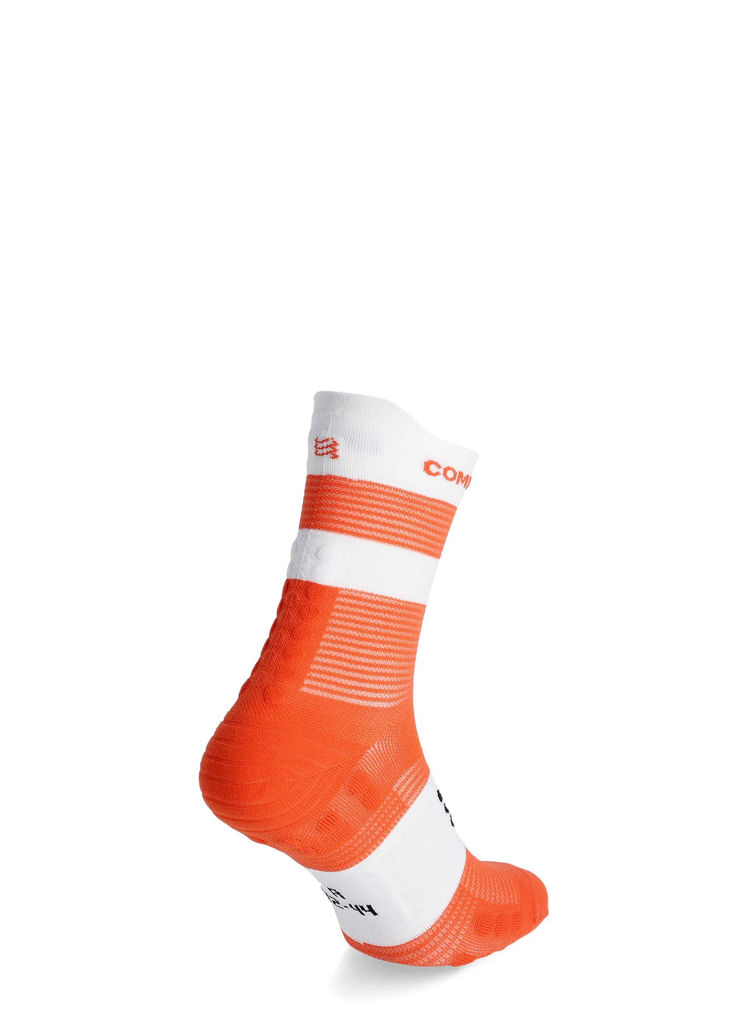 Compressport Pro Racing Socks v4.0 Run High Futózokni - tigerlily/white