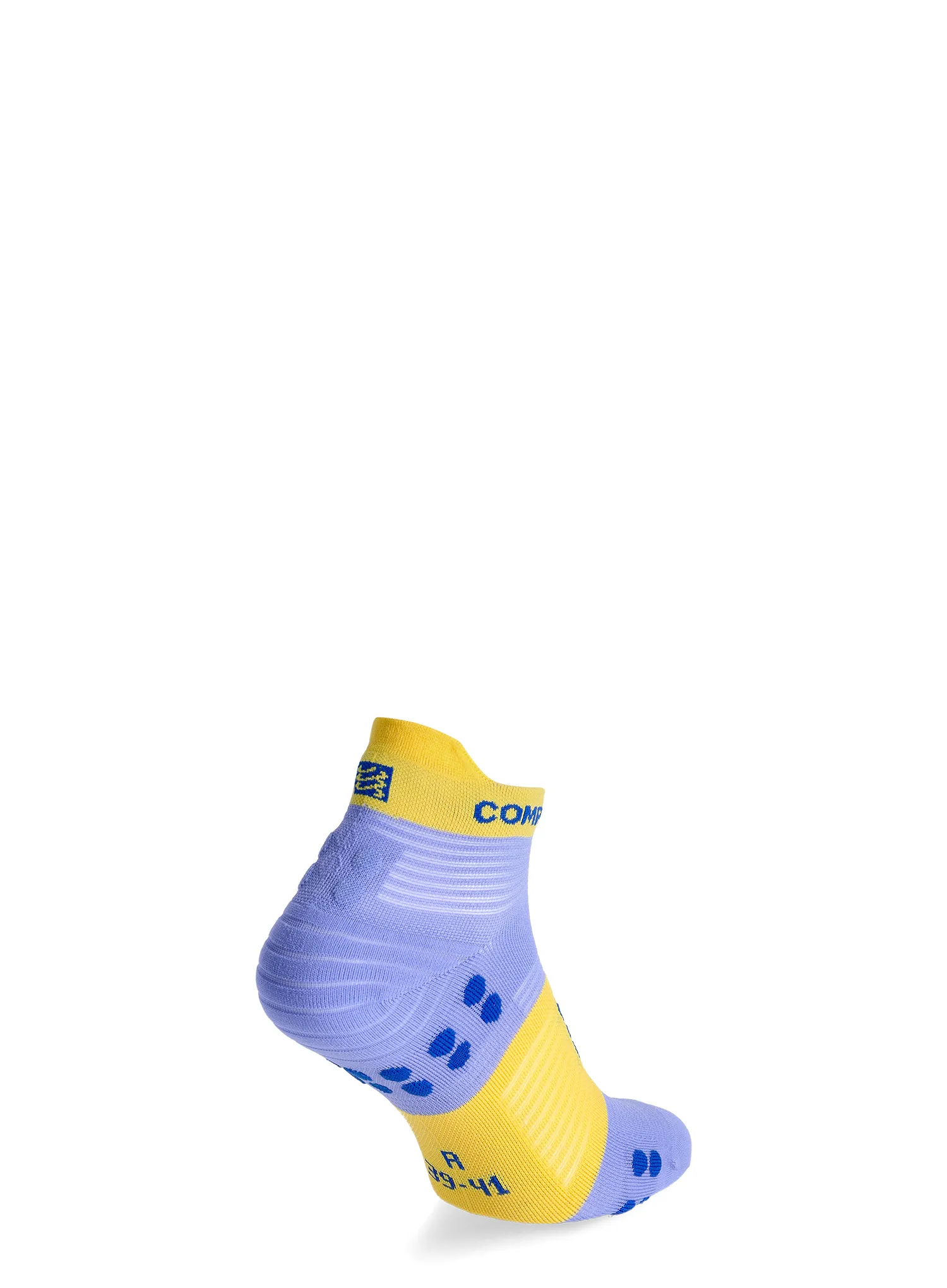 Compressport Pro Racing Socks v4.0 Run Low Futózokni - jacaranda/maize