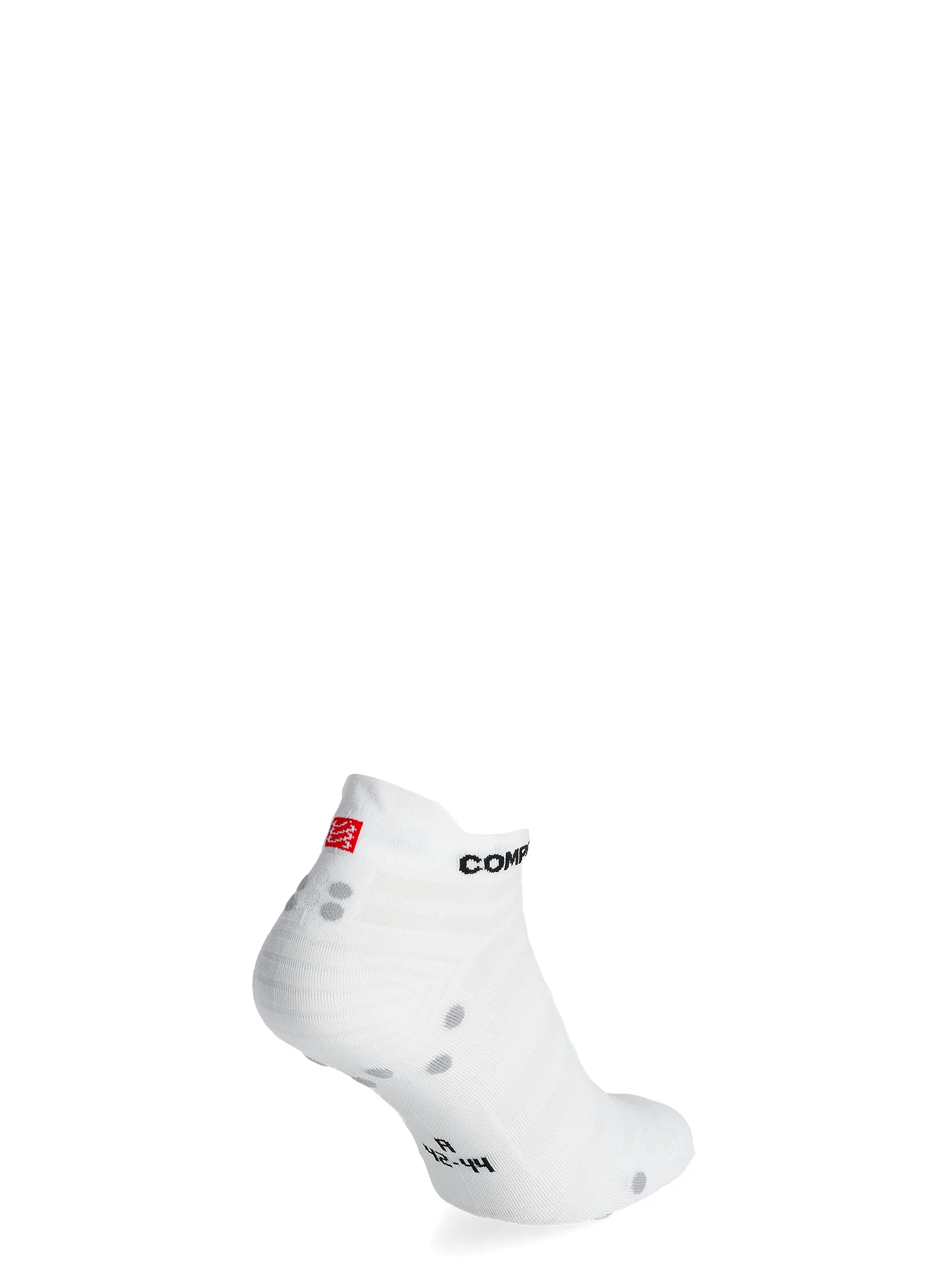 Compressport Pro Racing Socks v4.0 UL Run Low Futózokni - white/alloy