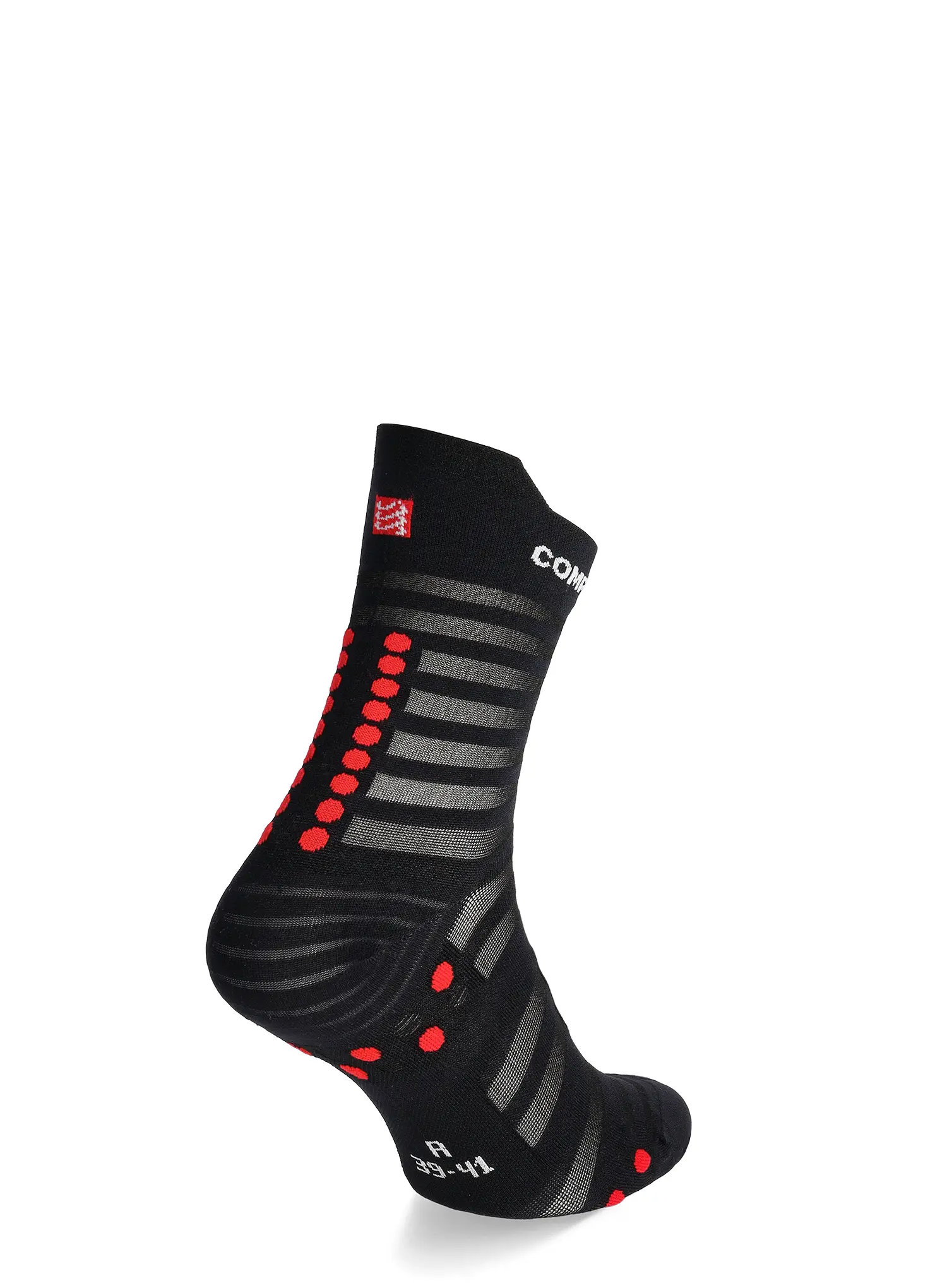 Compressport Pro Racing v4.0 UL Run High Futózokni - black/red