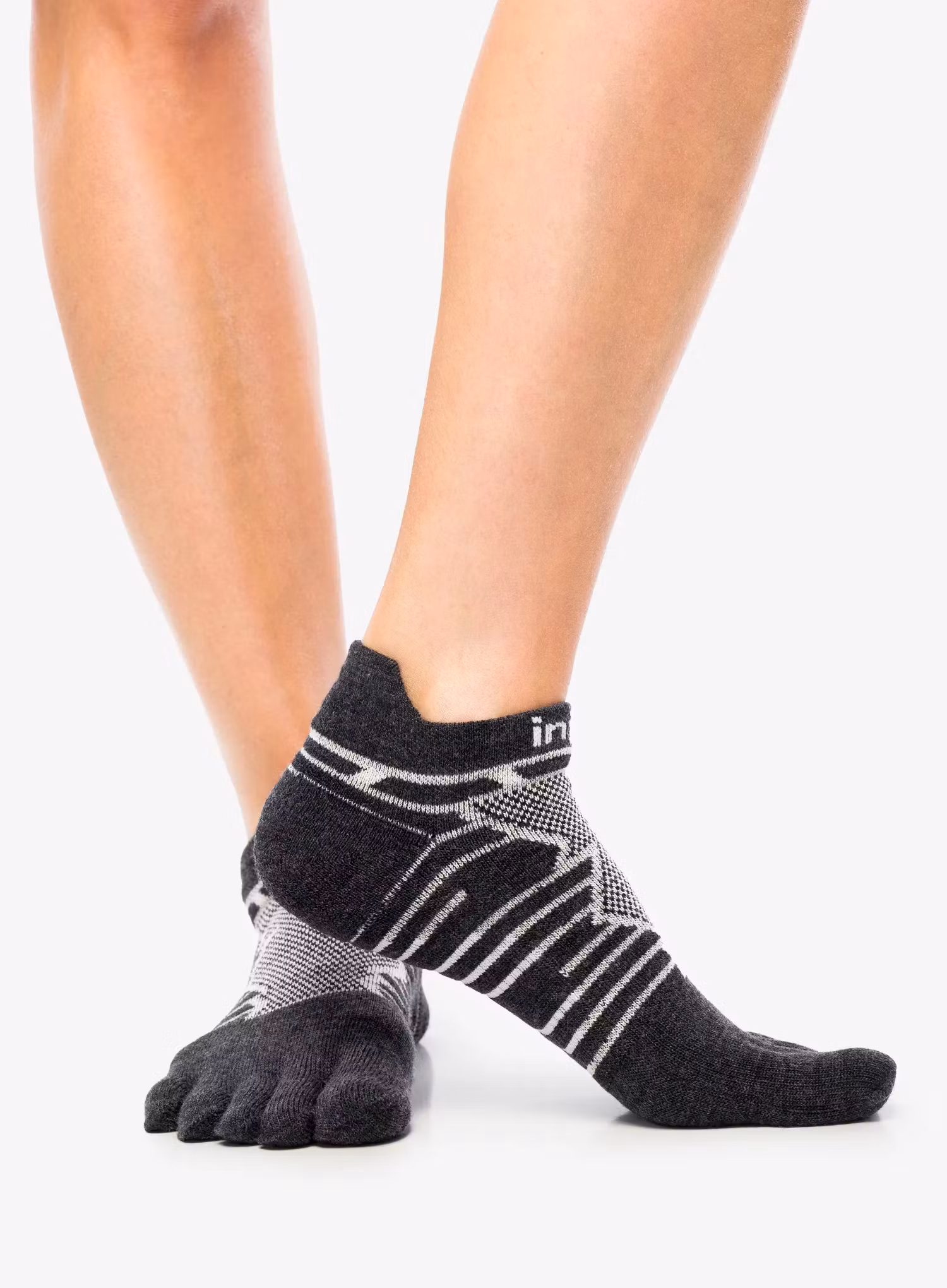 Injinji Ultra Run No-Show Wool Futózokni - slate/slate