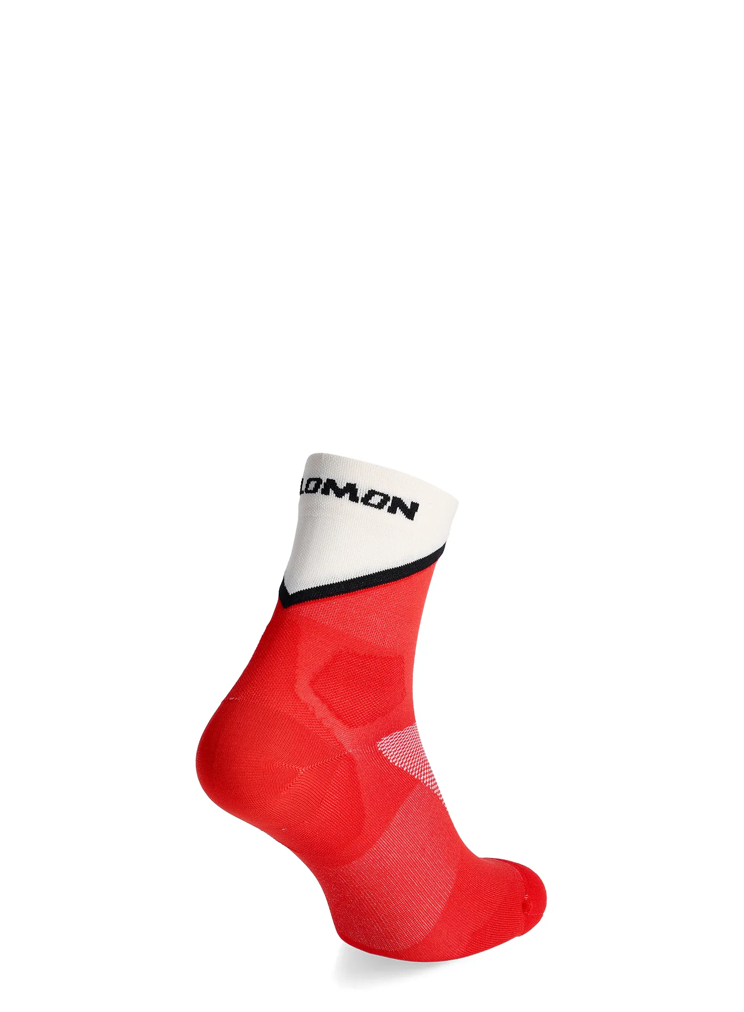 Salomon Pulse Ankle Futózokni - fiery red/vanilla ice/black