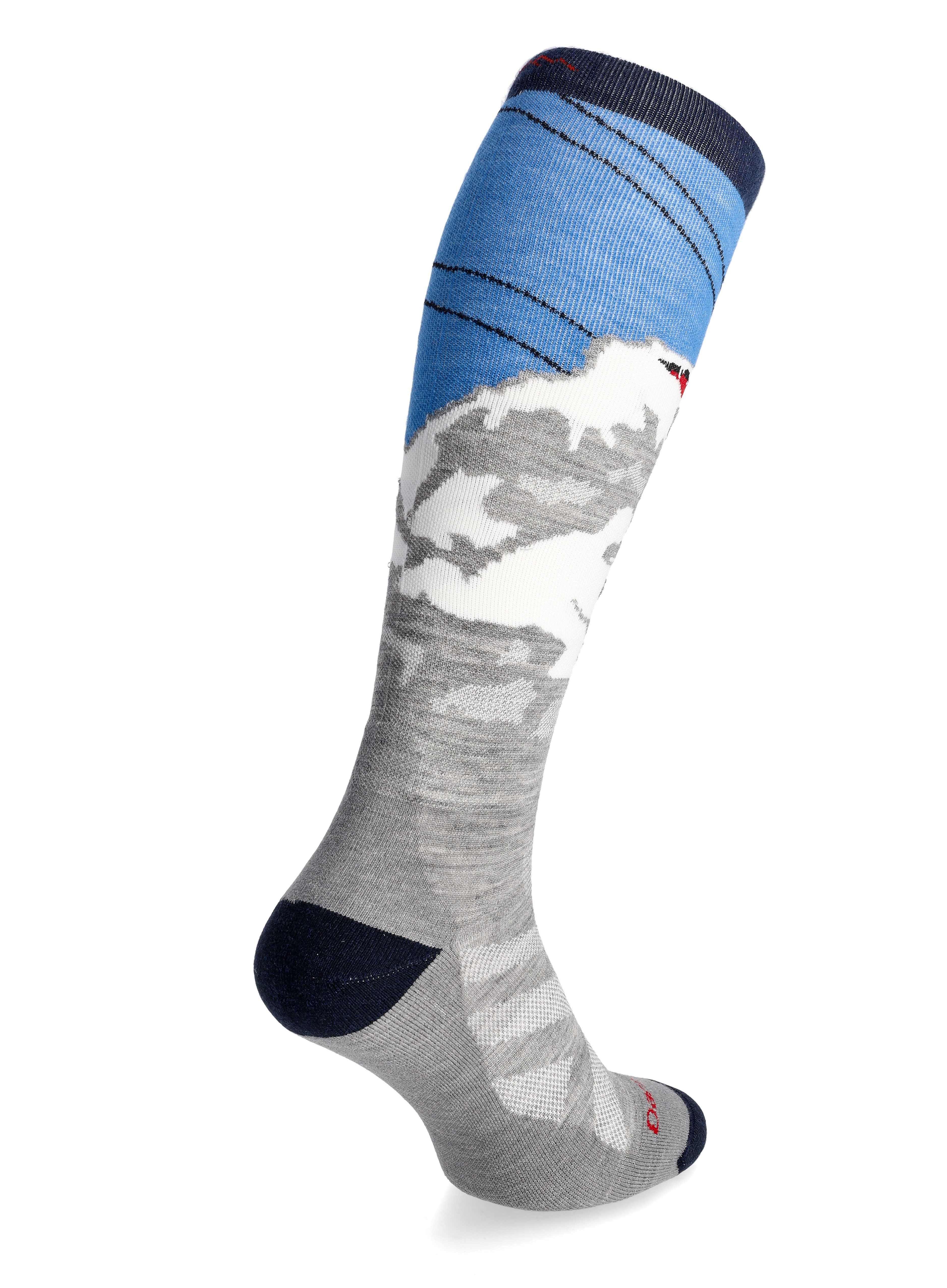 Darn Tough Heady Yeti OTC Midweight with Cushion Merino gyapjú zokni - gray