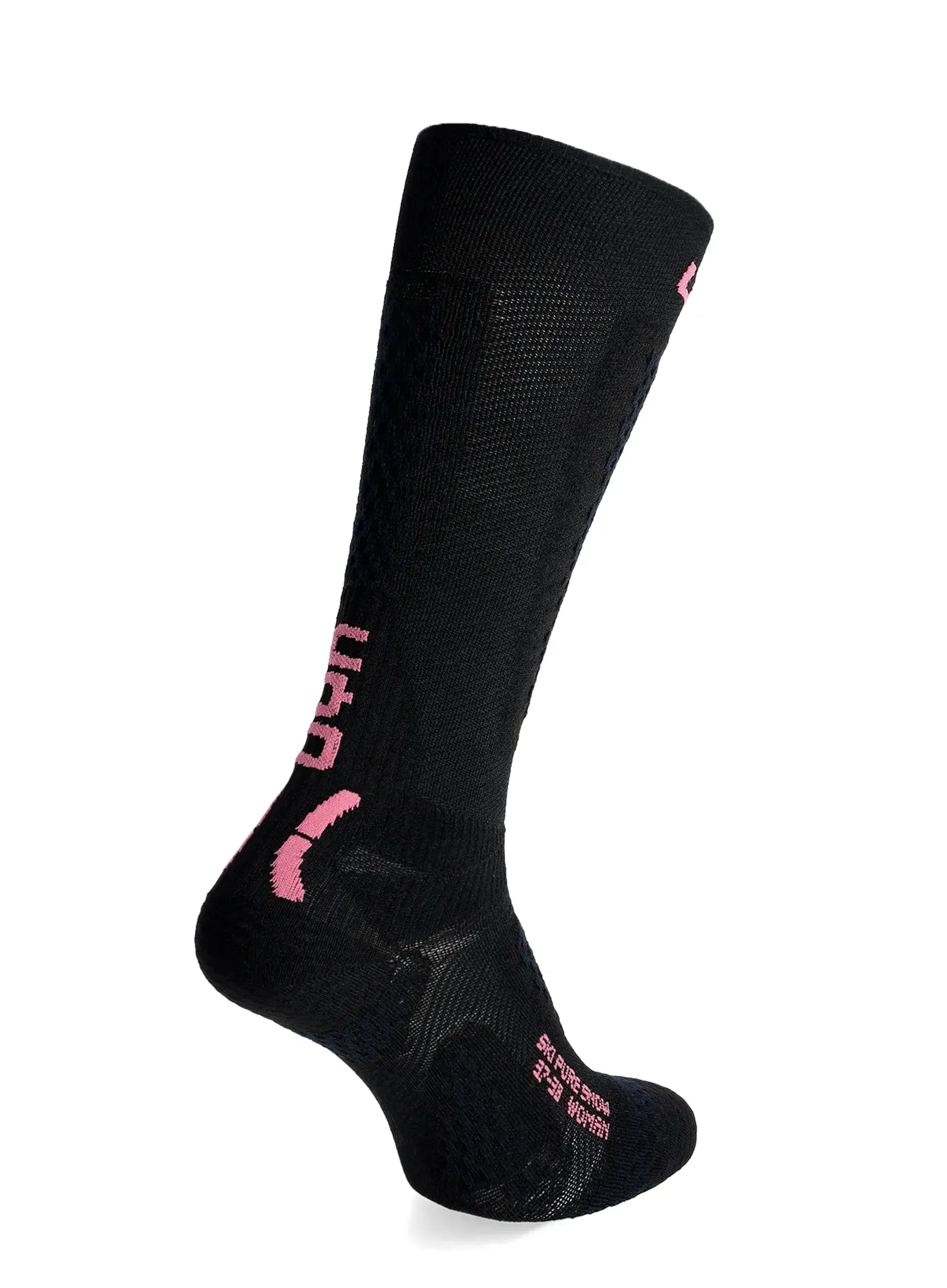 UYN Ski One Pure Snow Socks  Női sízokni - black/pink