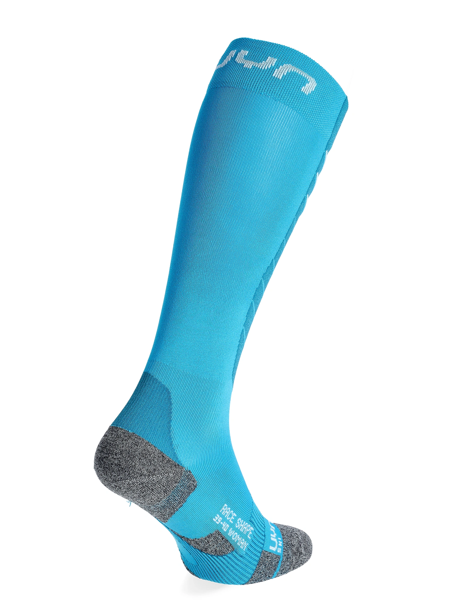 UYN Ski Race Shape Socks Női sízokni - turquoise/white