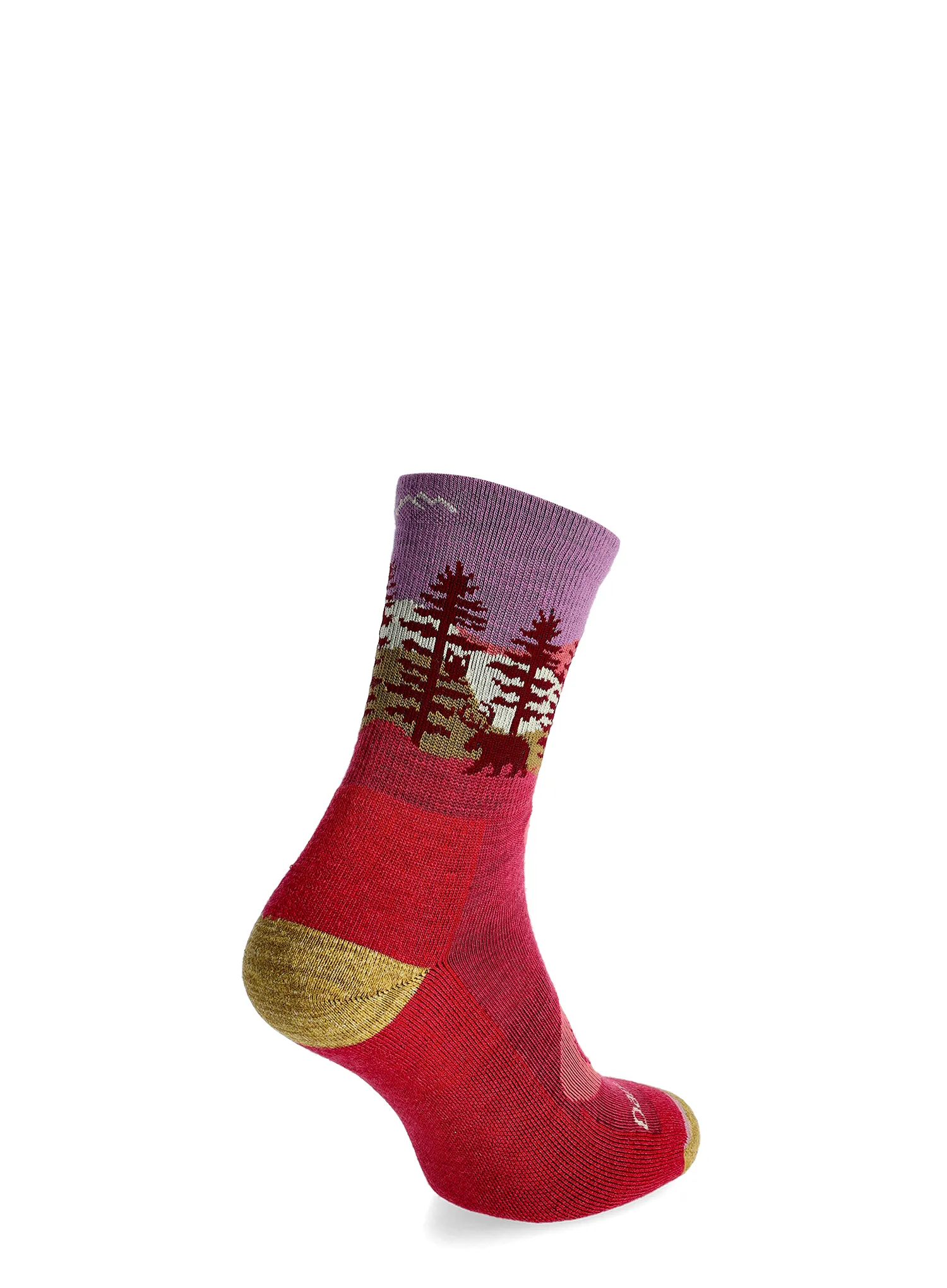 Darn Tough Northwoods Micro Crew Midweight with Cushion Női túrazokni - cranberry